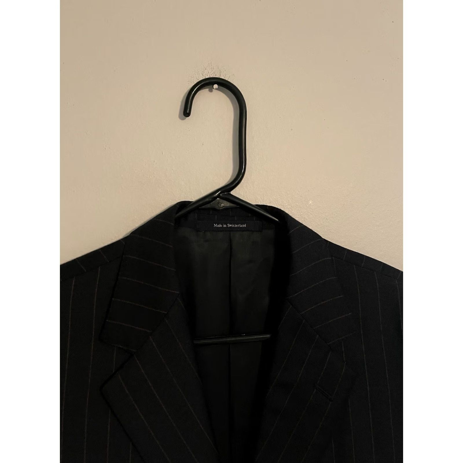 Ermenegildo Zegna Ermenegildo Zegna Neiman Marcus Navy Blue Pinstripe Suit Jacket - Men 40R Size 40R - 2 Thumbnail
