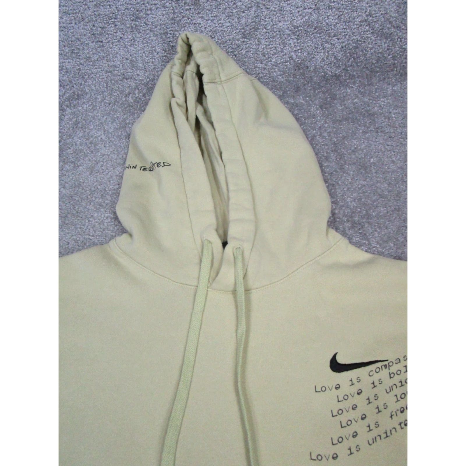 Nike Nike Hoodie Mens Large Yellow Cotton Pullover Size US L / EU 52-54 / 3 - 2 Thumbnail
