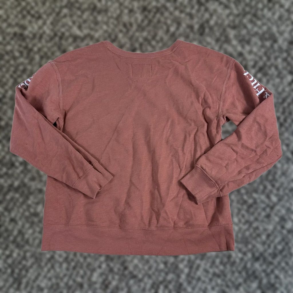 Abercrombie & Fitch VINTAGE Abercrombie & Fitch Sweater Womens Large Pullover Crewneck Pink 90s Preppy Academia Cropped Crew Neck Knit Pullover Mens Womens Girls? Size L / US 10 / IT 46 - 1 Thumbnail