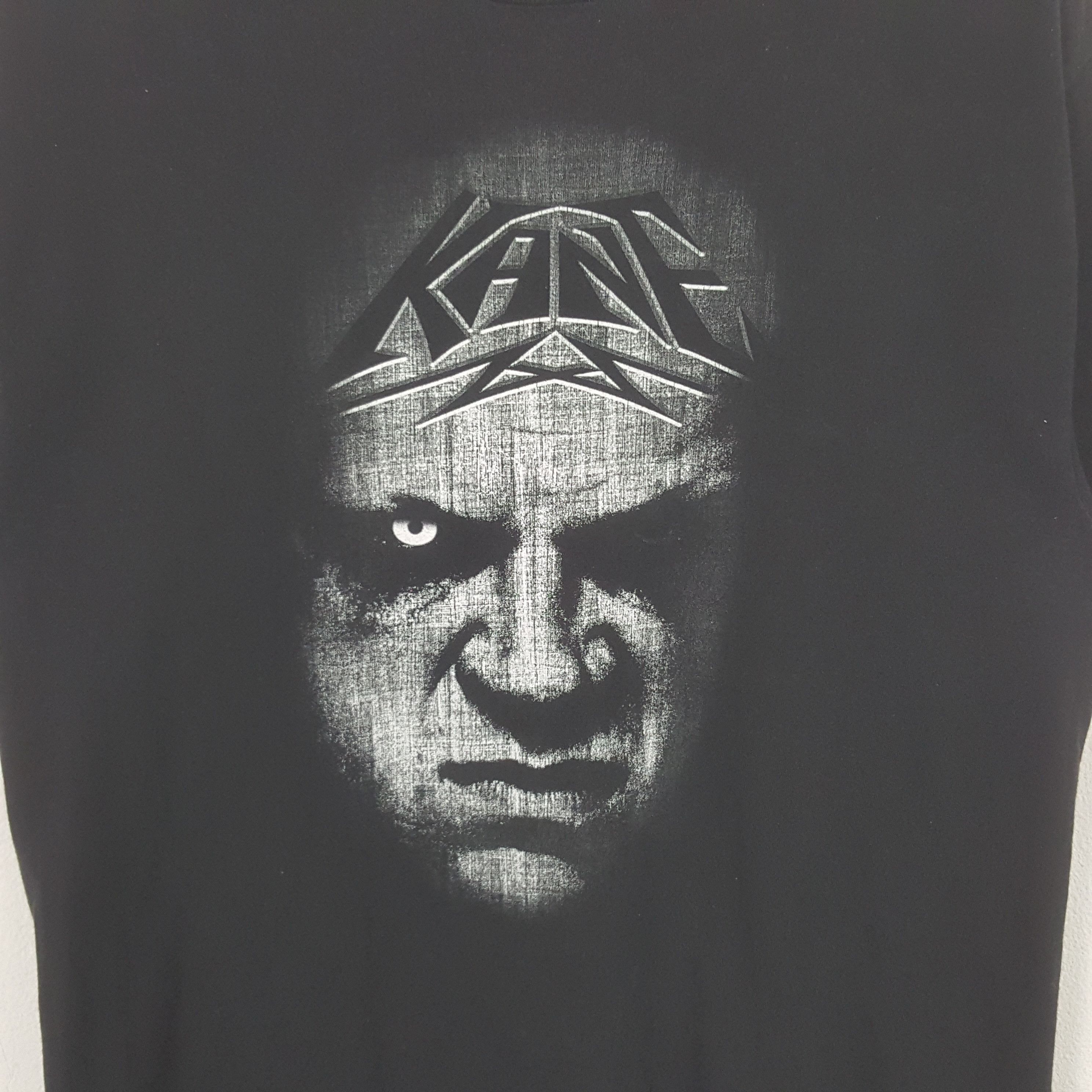 WWE Vintage WWE Kane Mask Stunt Moves Wrestling Tshirt C299N3 Size US M / EU 48-50 / 2 - 2 Thumbnail