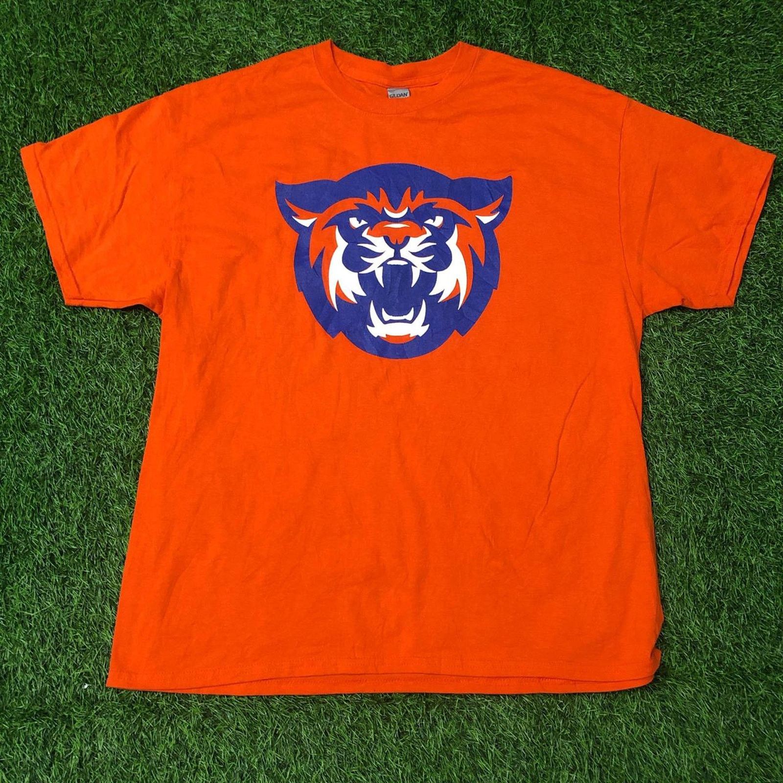 Gildan Mens Orange LC Big Cat Graphic Tee Size US XL / EU 56 / 4 - 1 Thumbnail