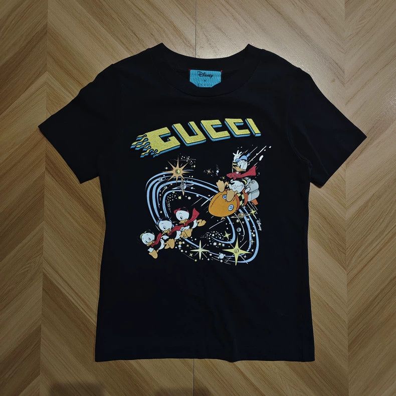 Gucci Black round-neck short sleeves