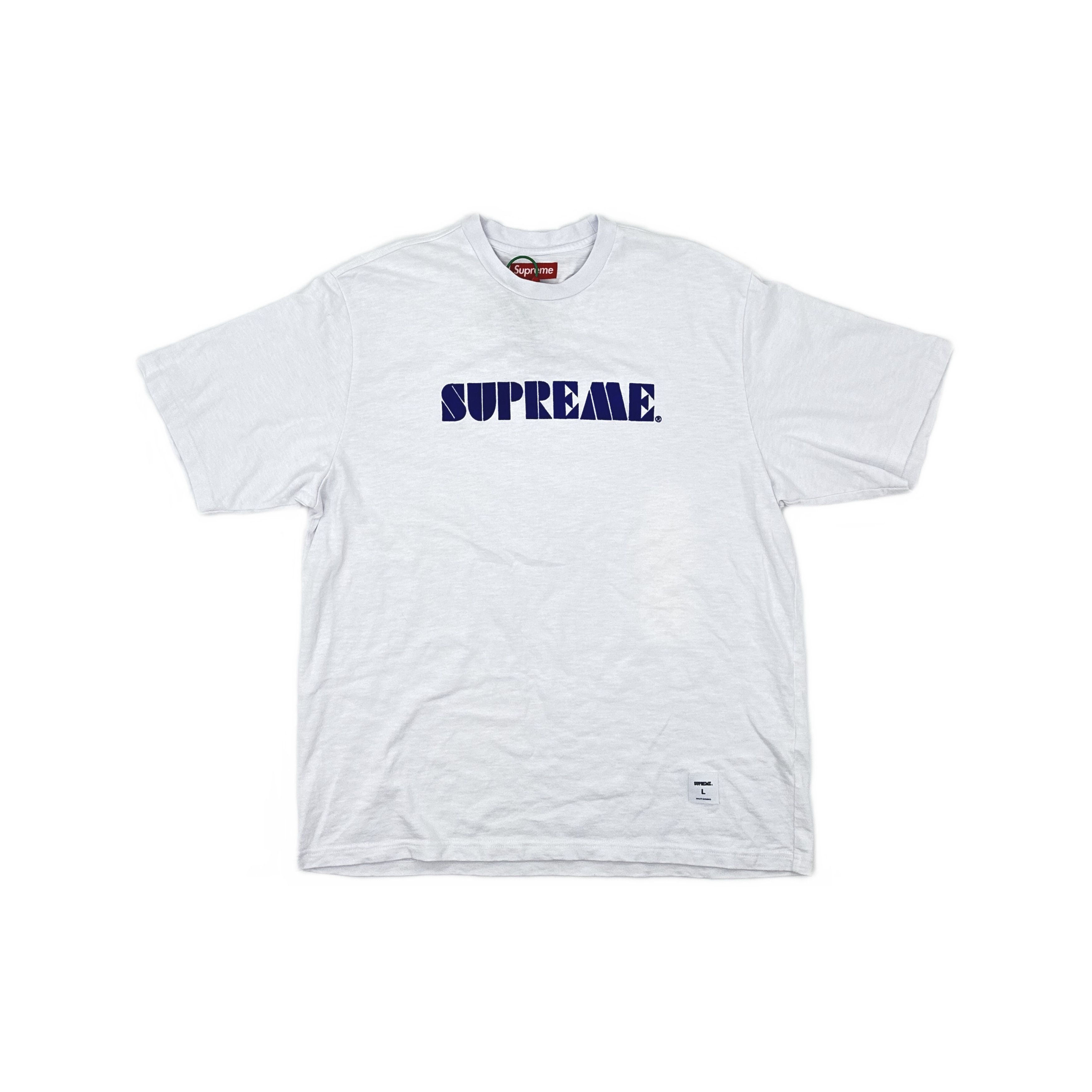 Supreme Supreme Stencil Embroidered T-Shirt Size L Size US L / EU 52-54 / 3 - 1 Thumbnail