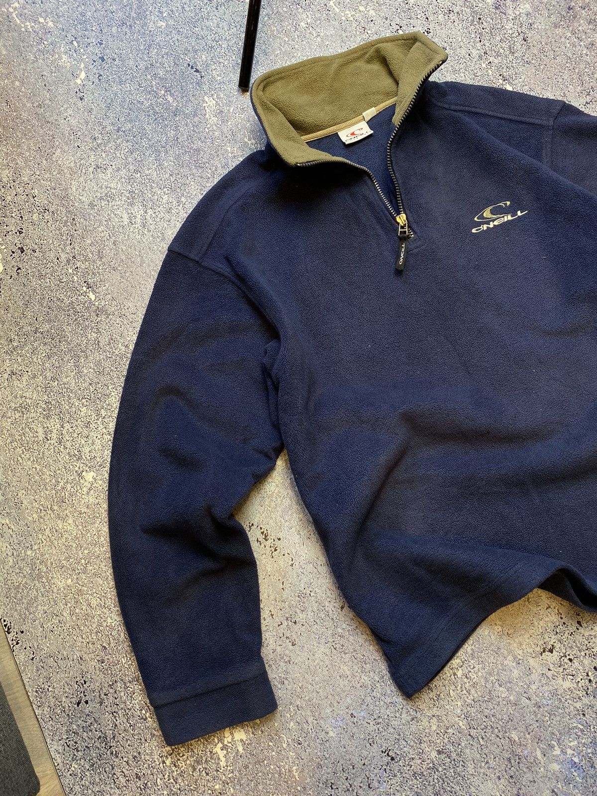 O'Neill × Vintage 💥CRAZY SURF STYLE ONEILL BIG LOGO FLEECE Size US L / EU 52-54 / 3 - 18 Thumbnail