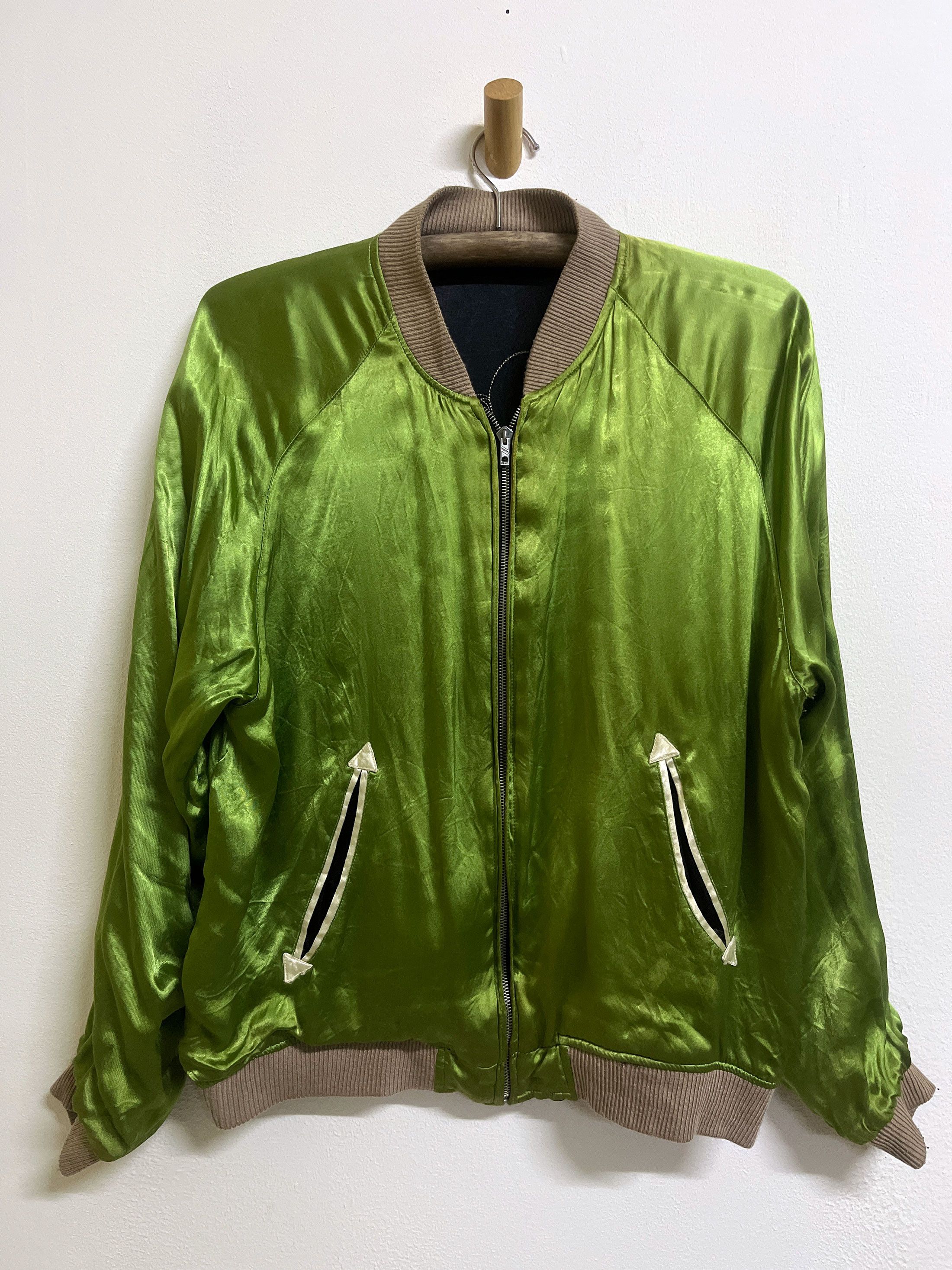 Cult Of Individuality Croppped Head Reversible Flight Jacket Embroidery Size US L / EU 52-54 / 3 - 4 Thumbnail