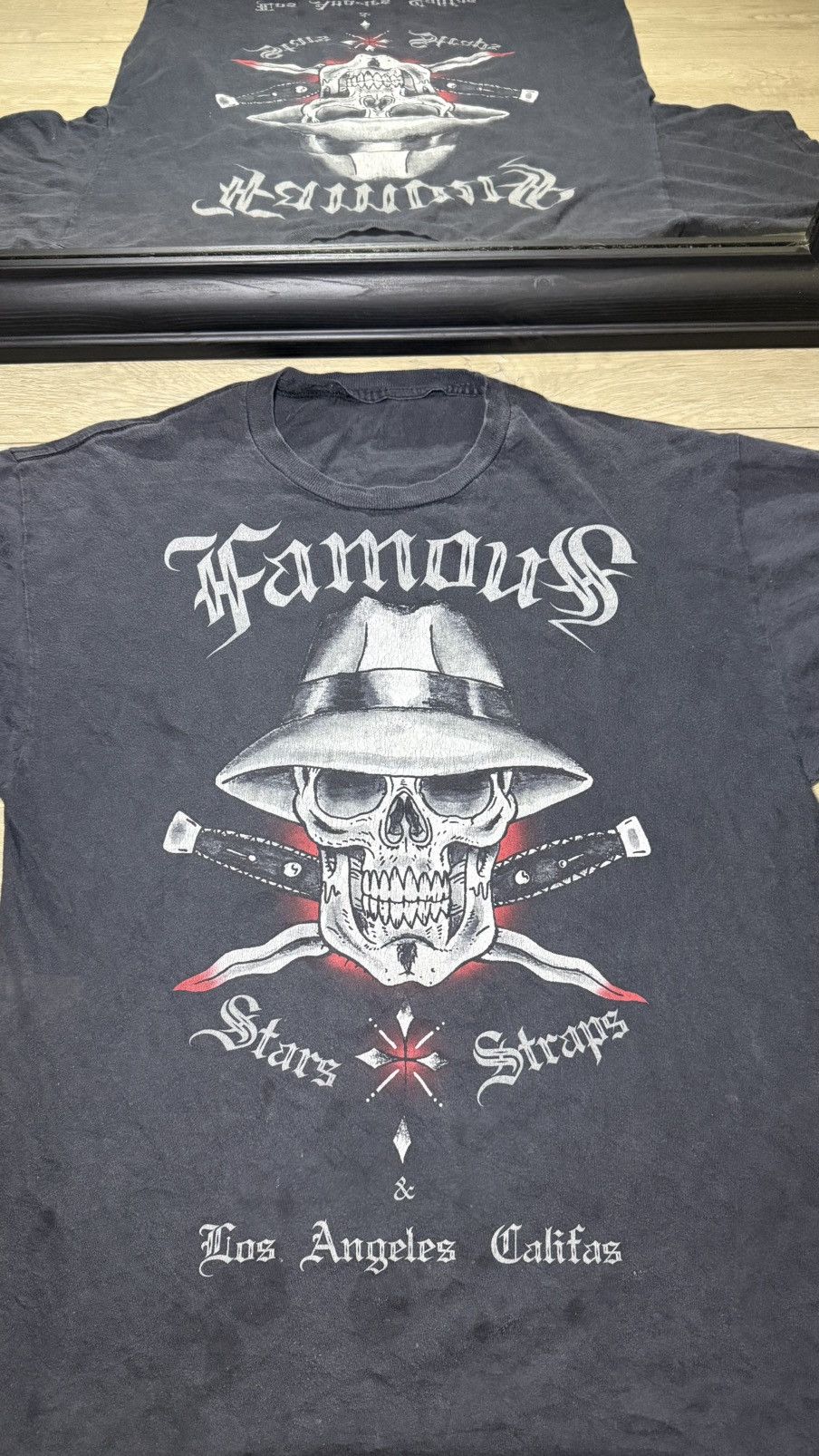 Affliction Vintage / Y2K Famous Stars And Straps Skull Spell Out Shirt Size US L / EU 52-54 / 3 - 2 Thumbnail