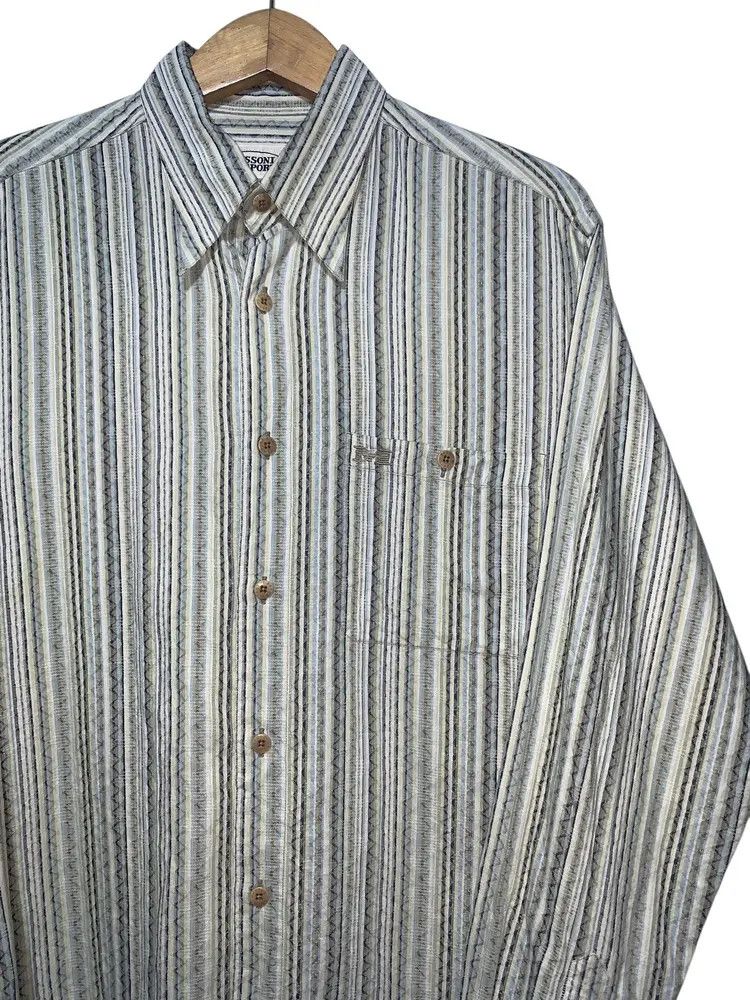 Missoni Vintage Missoni zig zag pattern button down shirt Size US L / EU 52-54 / 3 - 3 Thumbnail