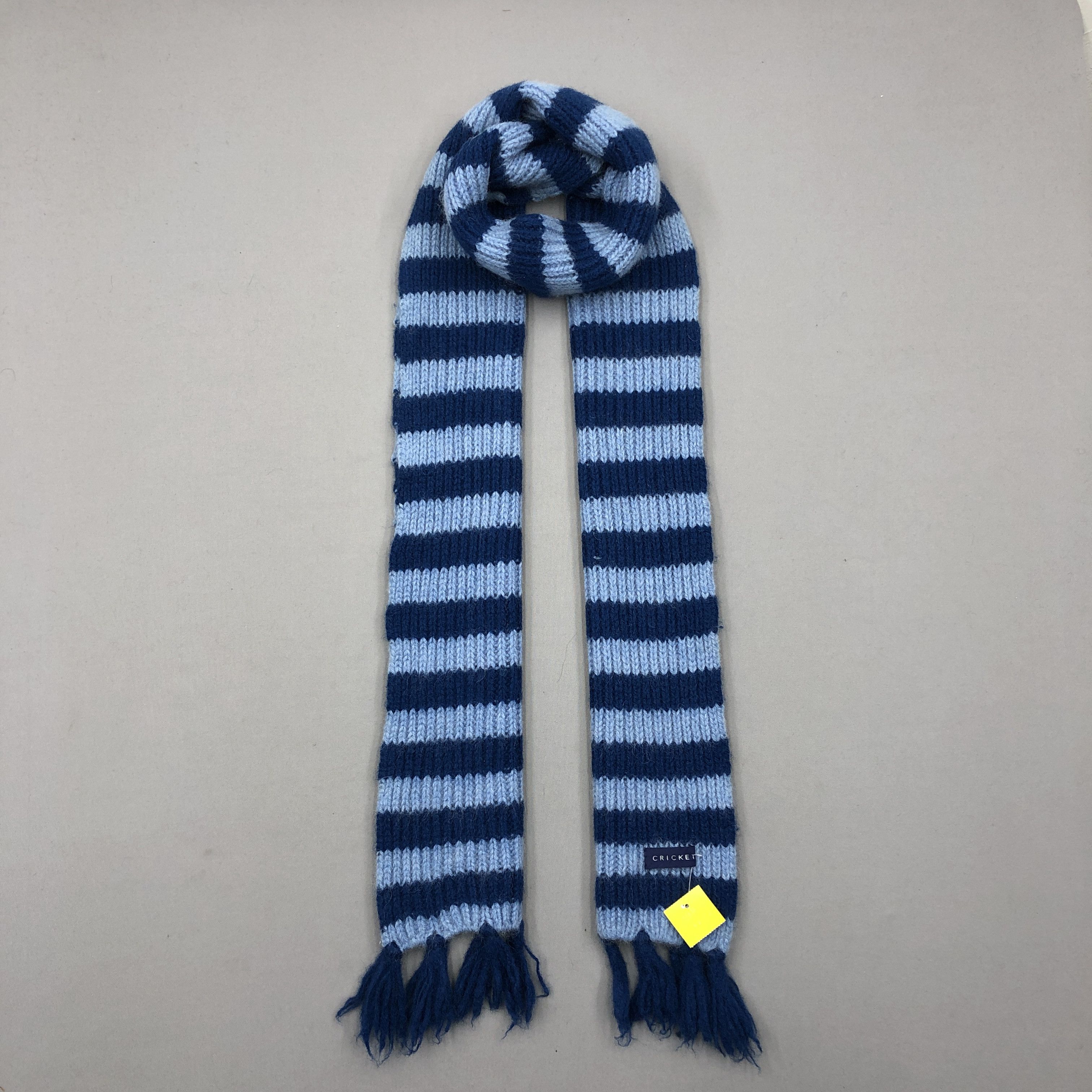 Vintage Vintage Cricket Scarf Ribbed Knits Wool Scarves Size ONE SIZE - 4 Thumbnail