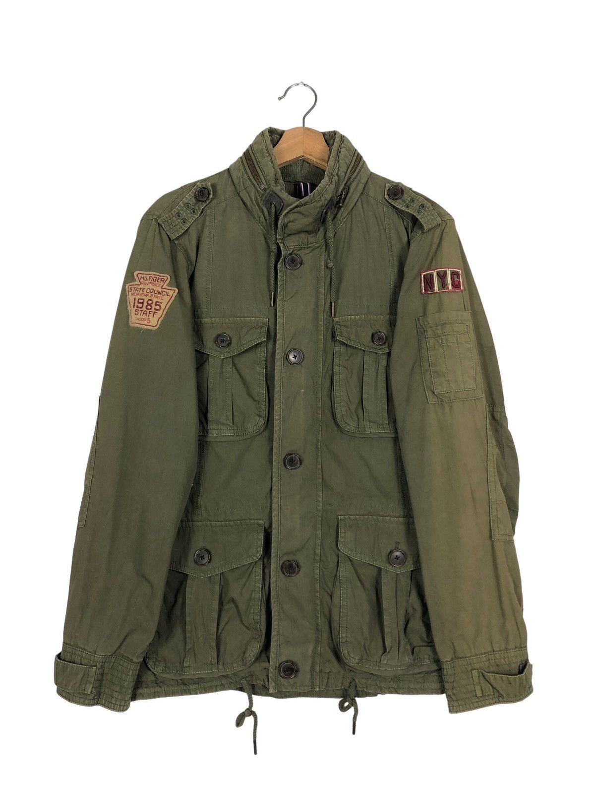 Japanese Brand 🔥90’s Design Biker Military Jacket Tommy Hilfiger Size US M / EU 48-50 / 2 - 2 Thumbnail