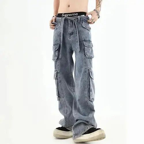 VIBE Vintage Distressed Cargo Jeans Size US 26 / EU 42 - 3 Thumbnail