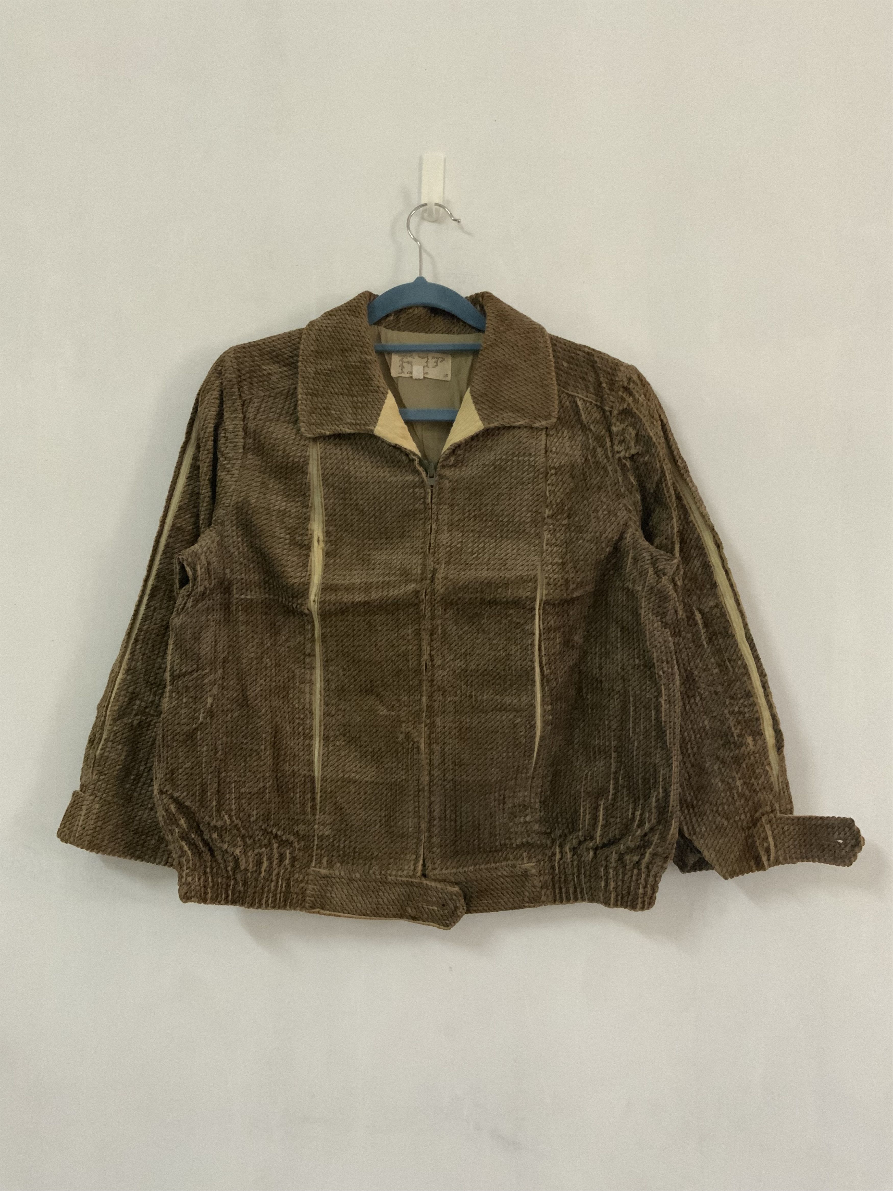 Velvet Brown Fashion Fade Thrash Light Jacket