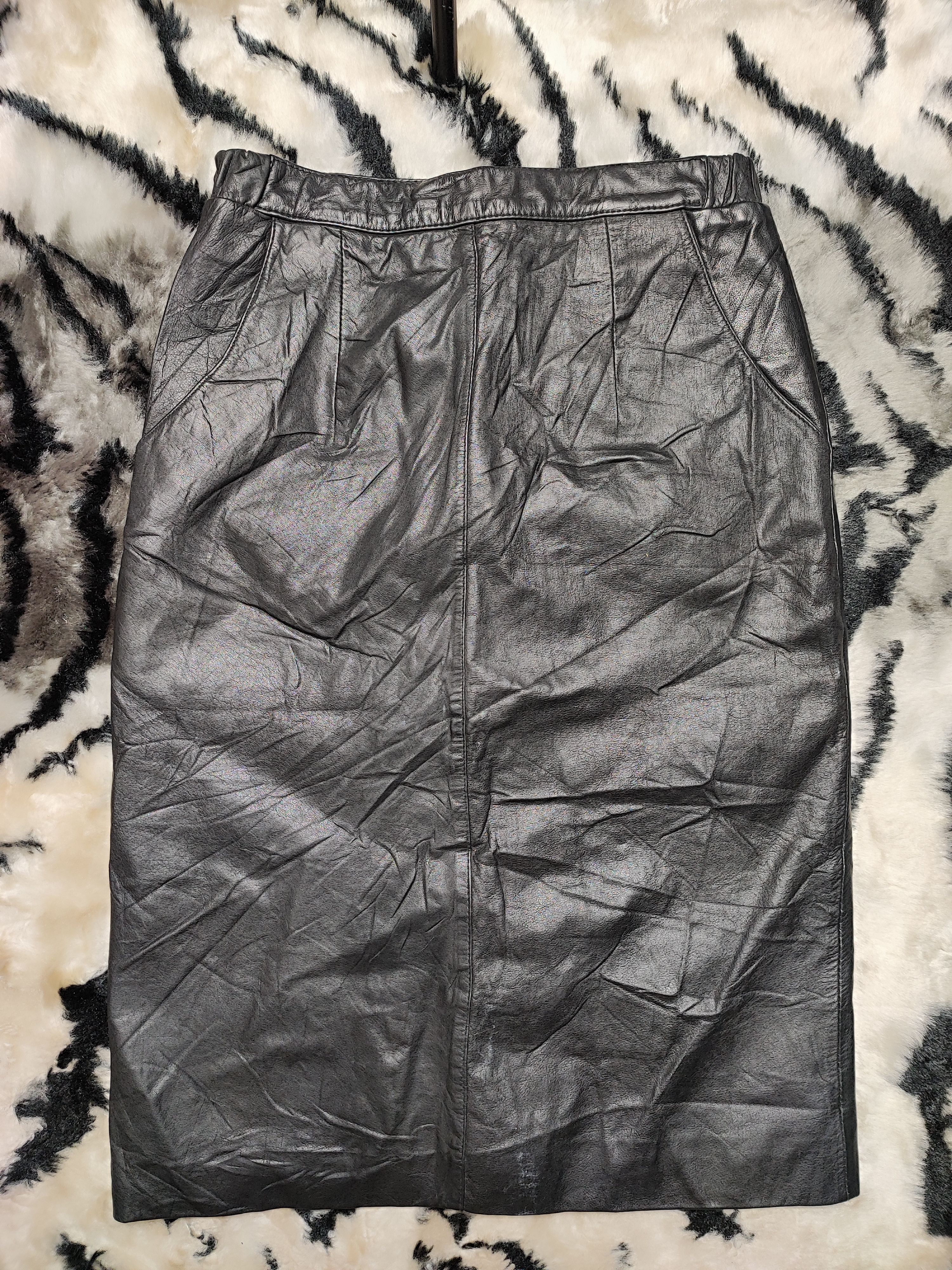 Japanese Brand Leather Skirt by U.L.C Size 27" / US 4 / IT 40 - 5 Thumbnail