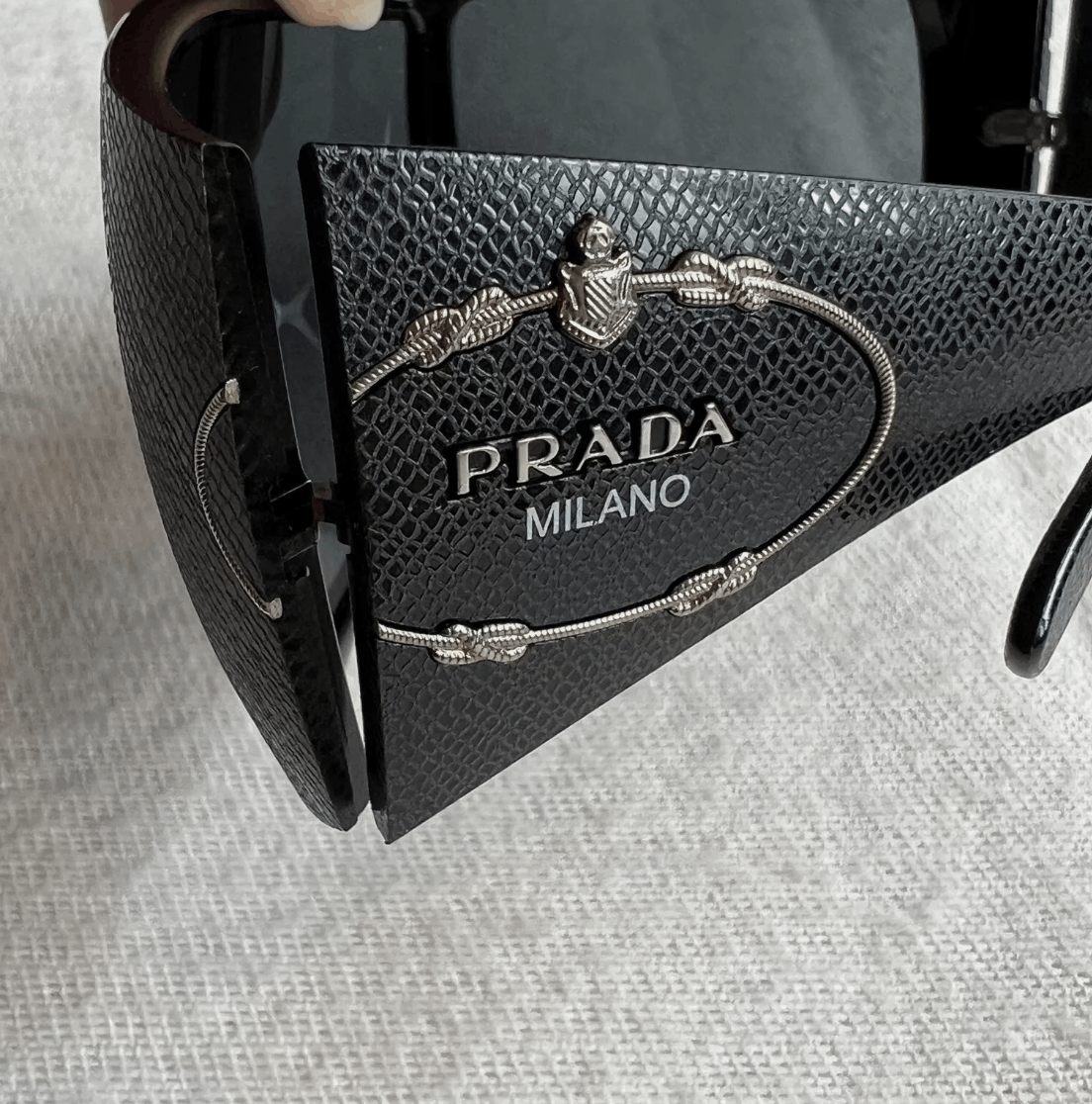 Prada PRADA Sunglasses Rectangle Wrap Shield Sport Flame Star Size ONE SIZE - 1 Thumbnail