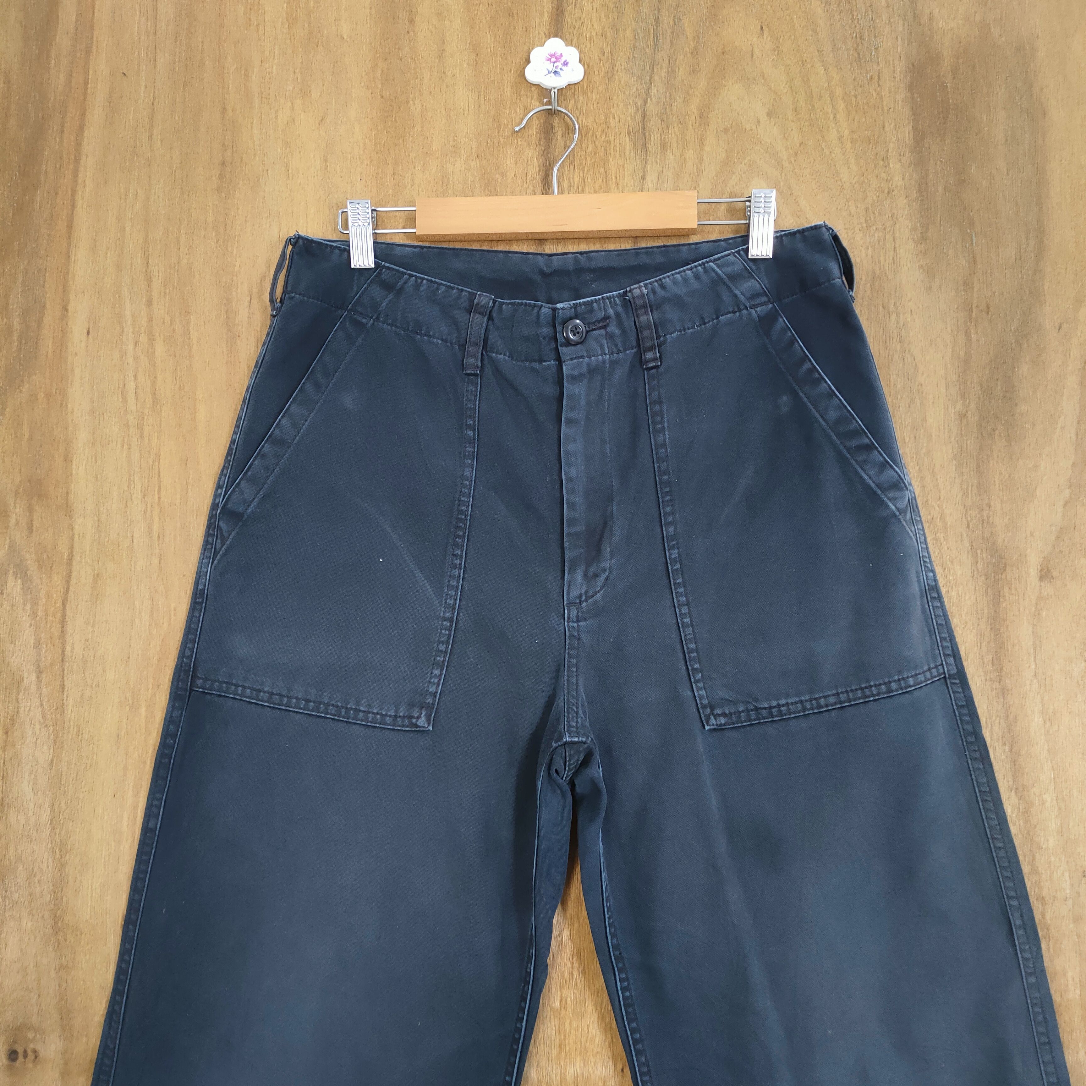 Japanese Brand JAPANESE GU DARK BLUE TROUSERS BUSH PANTS Size US 32 / EU 48 - 4 Thumbnail