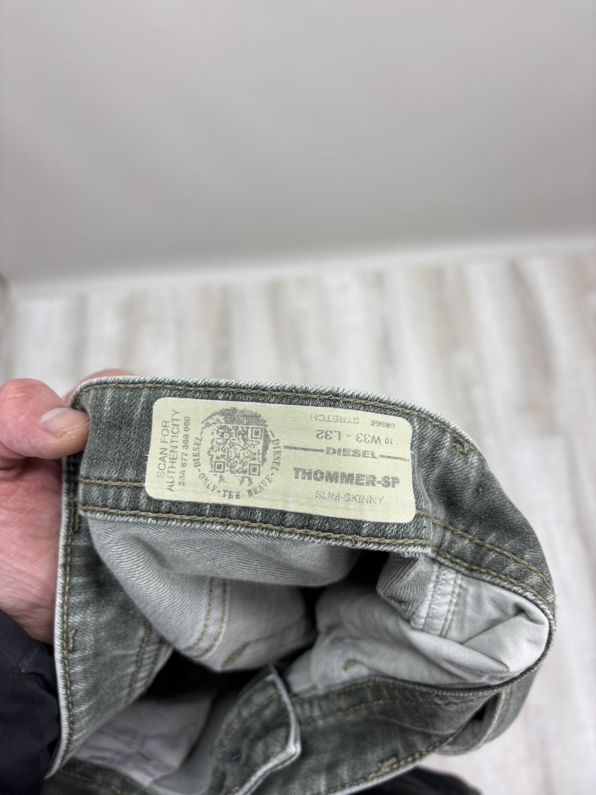 Diesel Mens jeans Diesel Size 33 Color Green/Gray Size US 33 - 10 Thumbnail
