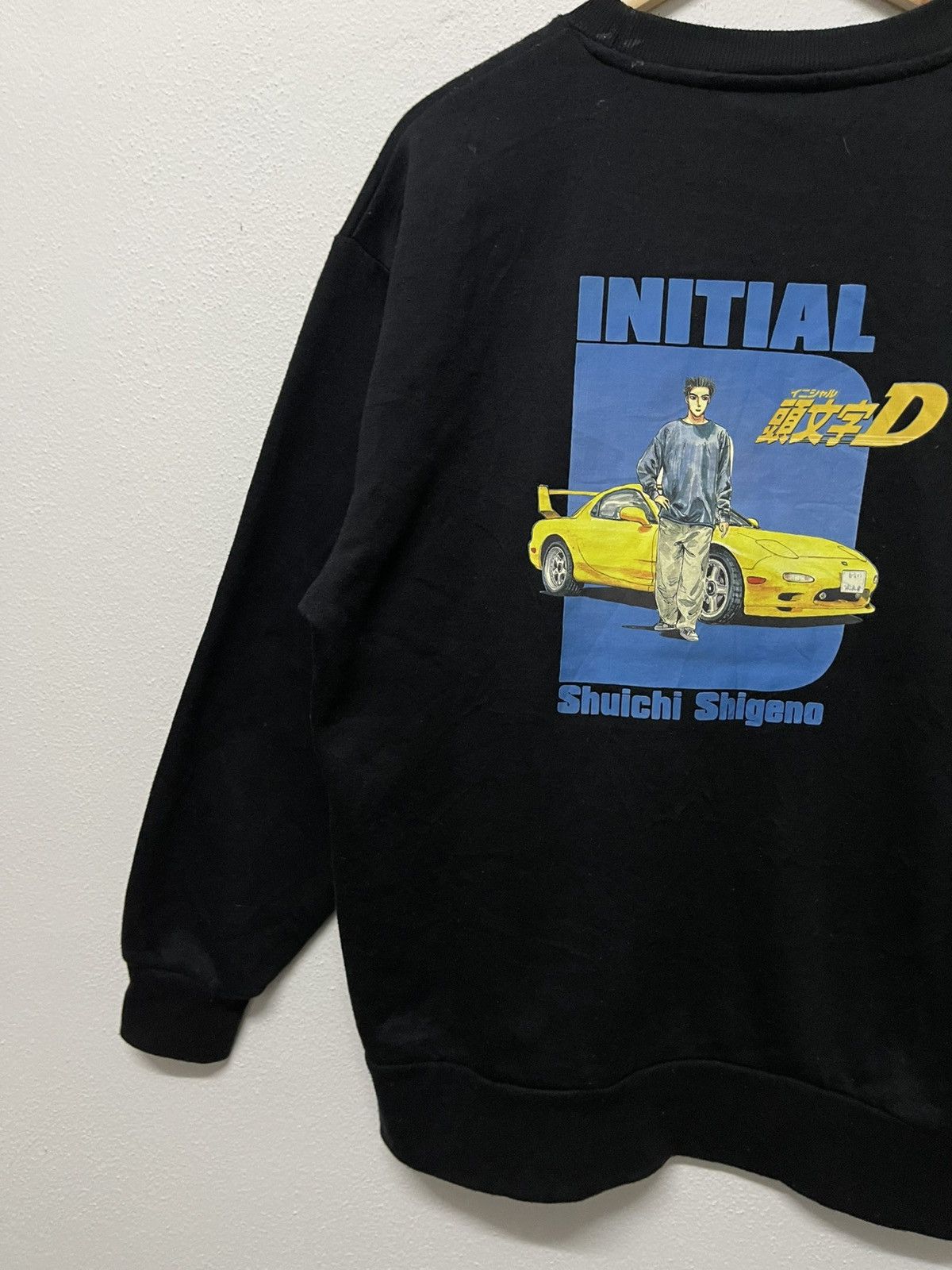 Anime × Japanese Brand × Vintage 2000s INTIAL D SHUICHI SHIGENO CREWNECK RARE Size US L / EU 52-54 / 3 - 10 Thumbnail