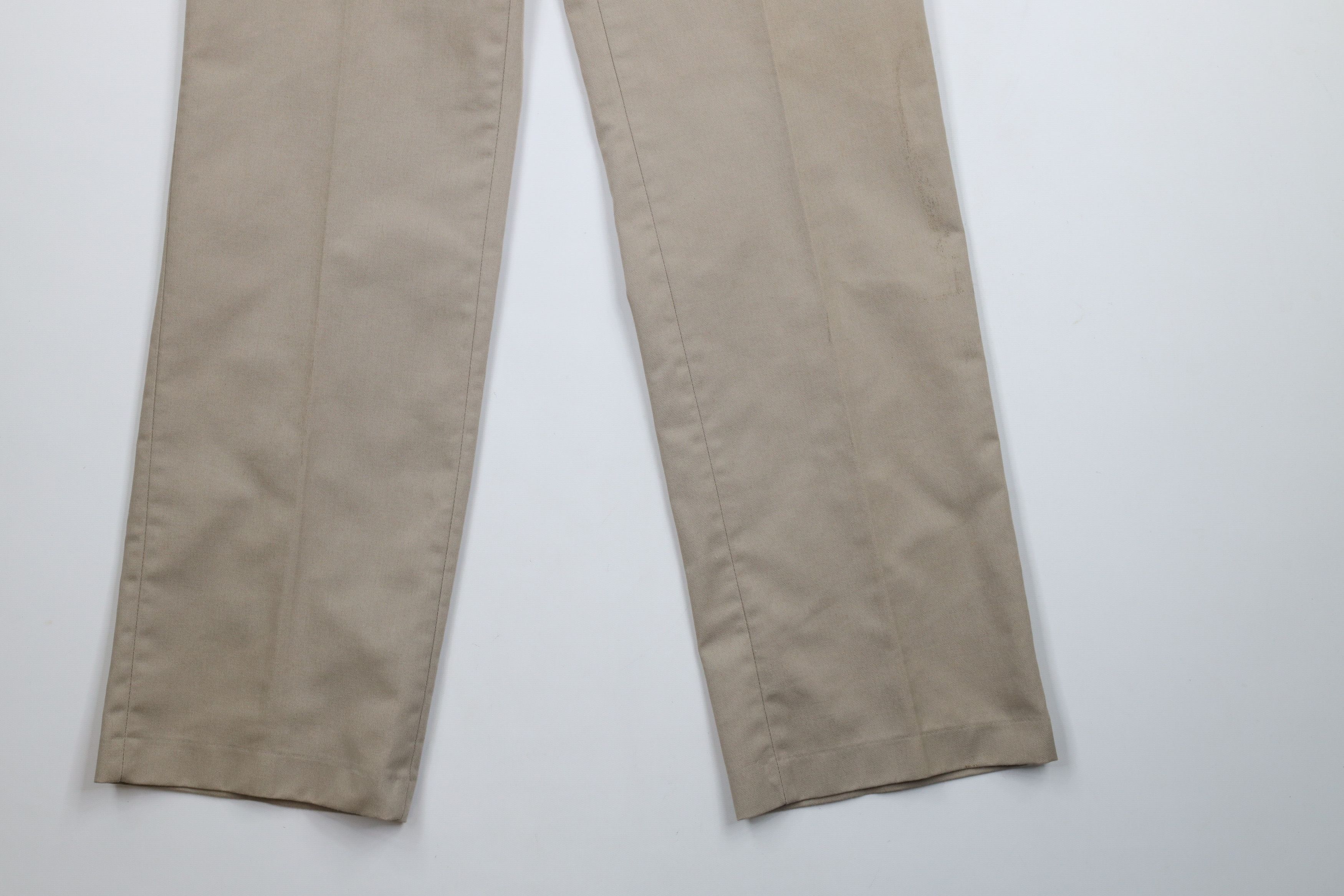 Vintage Vintage 70s Streetwear Wide Leg Cotton Chino Pants Beige USA Size US 30 / EU 46 - 4 Thumbnail