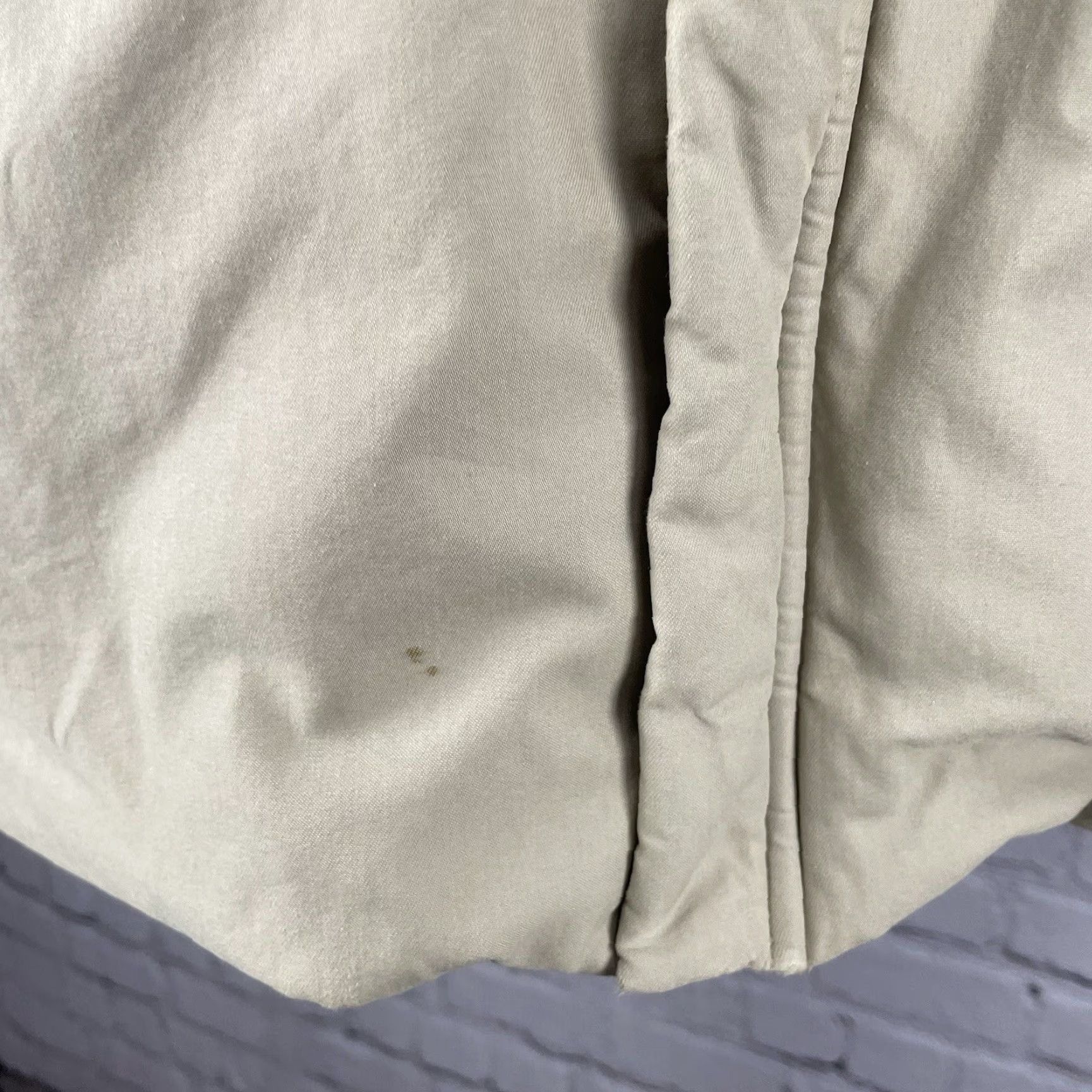 Vintage Structure Khaki Down Filled Cotton Blend Puffy Zip Jacket Knit Cuff Size L Mens Regular Size US L / EU 52-54 / 3 - 7 Thumbnail