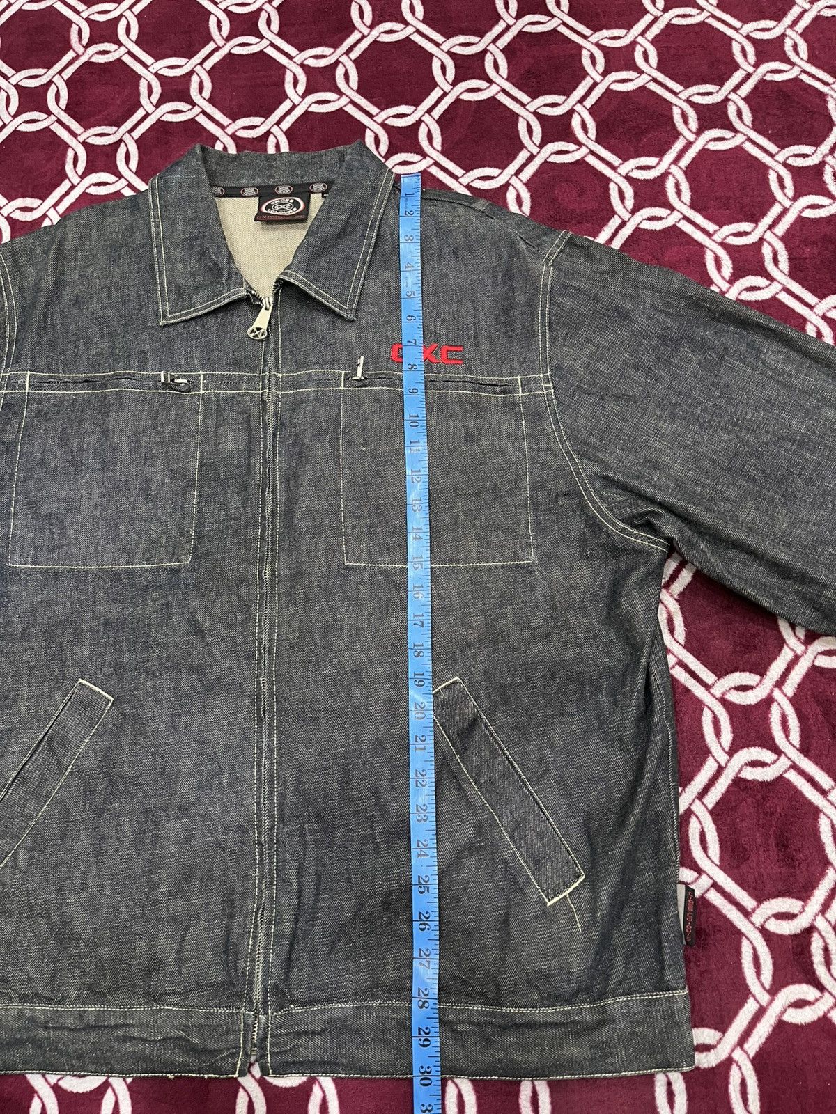 Cross Colours Cross Colours Tiger Embroidered Denim Jacket Size US XXL / EU 58 / 5 - 25 Thumbnail