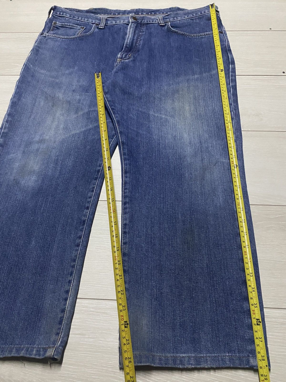 Edwin Vintage Edwin Internatinal basic Blue Wash Big Size W41 Size US 41 - 11 Thumbnail