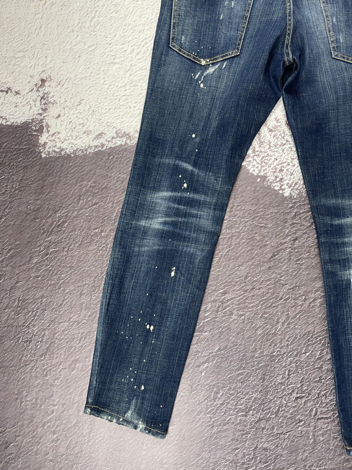 Dsquared2 DSQUARED2 cropped JEANS - SKATER JEAN distressed painted Size US 32 / EU 48 - 15 Thumbnail