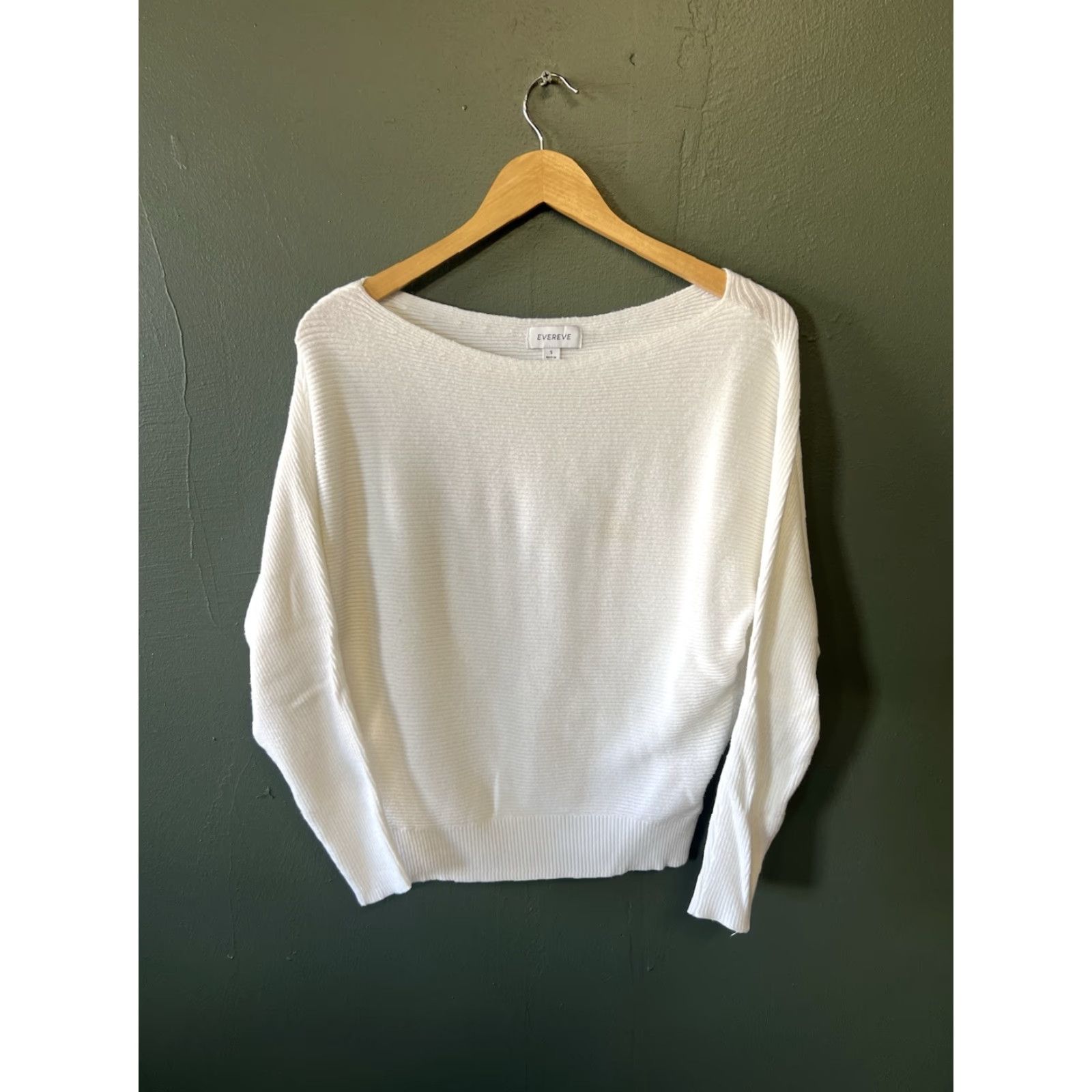Vintage Evereve Sweatshirt Crewneck Embroidered Pullover White Women's Small Shirt Size S / US 4 / IT 40 - 2 Thumbnail