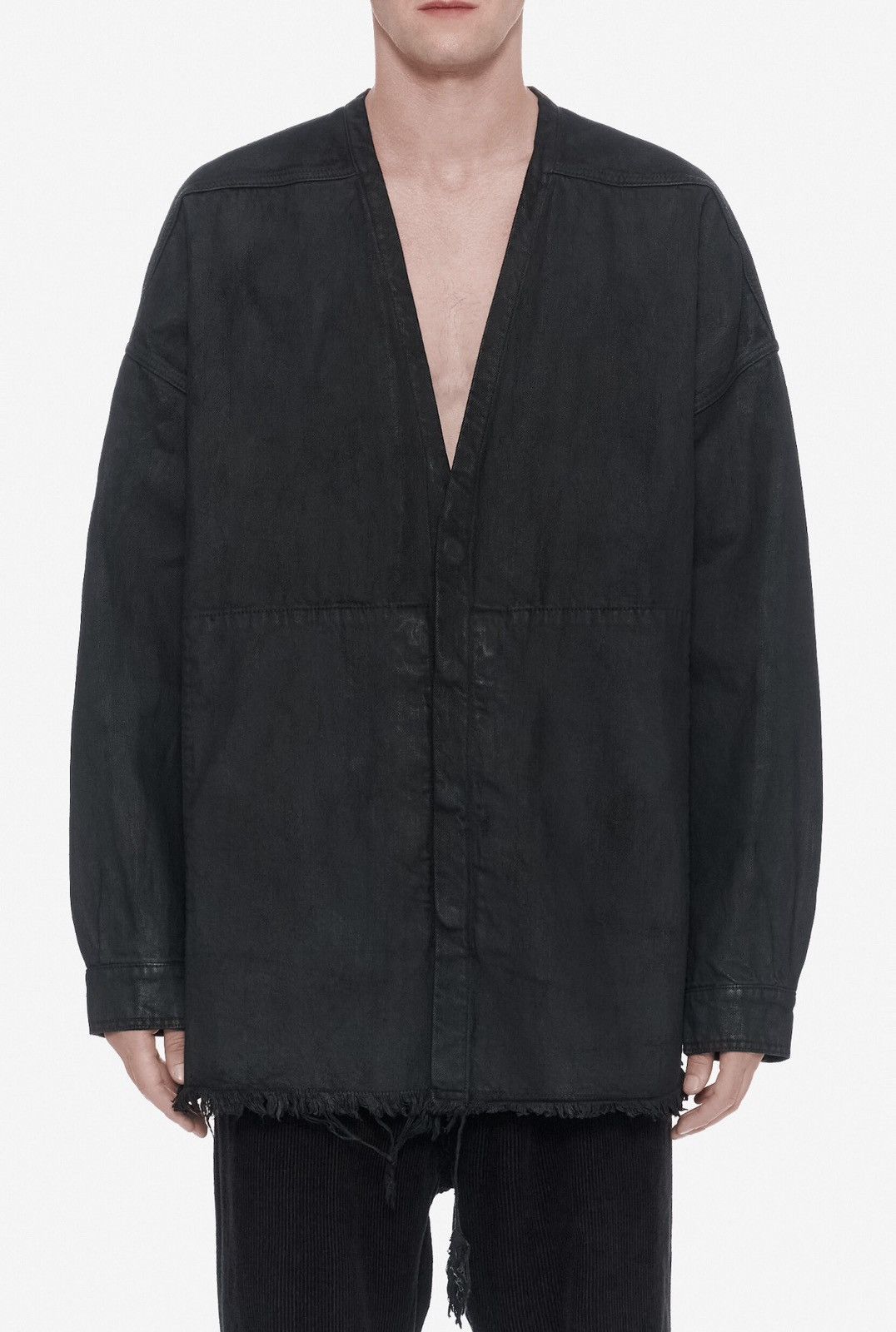 Rick Owens Drkshdw Lido Larry Convertible Dark Wash Shirt