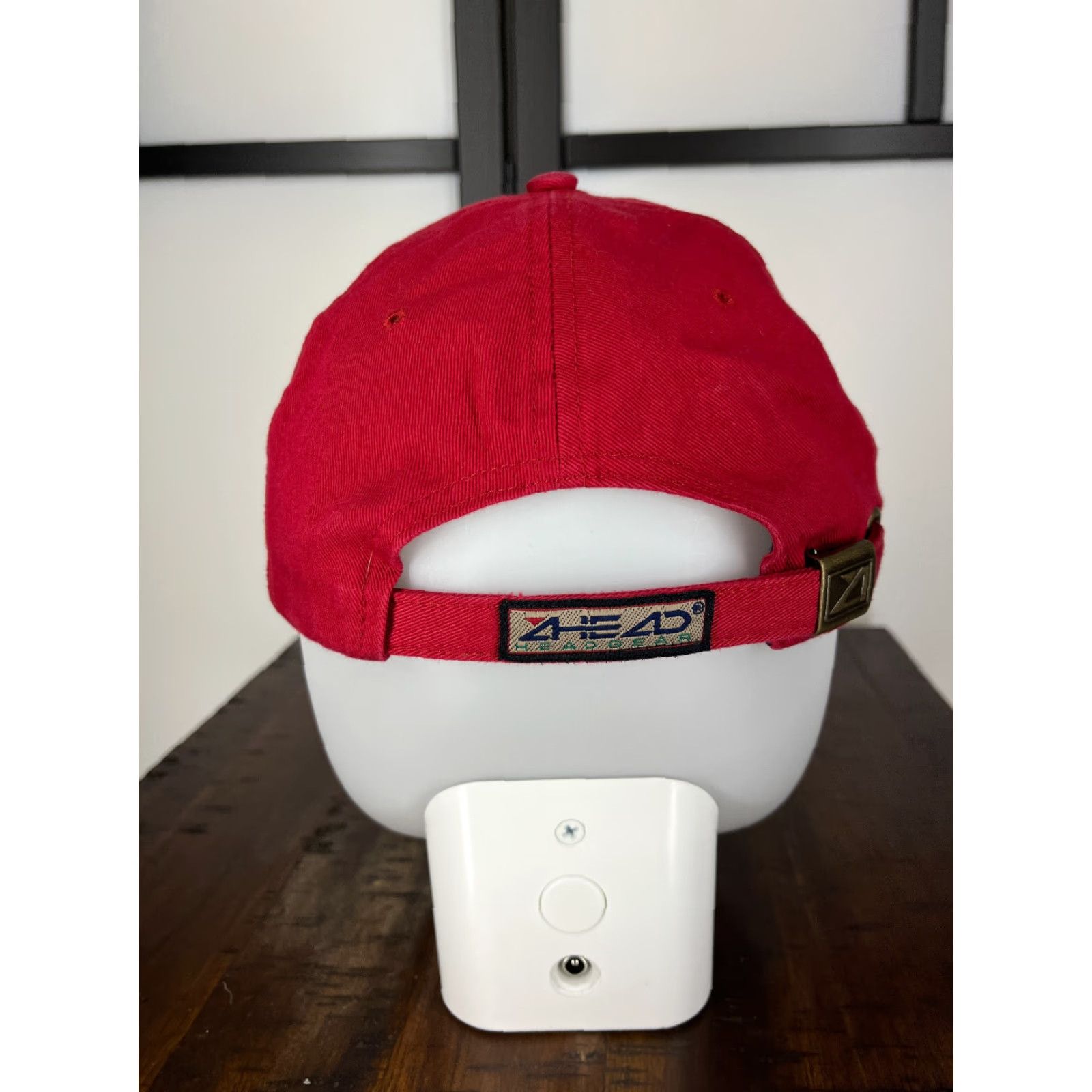 Vintage Ahead Quarry Hat Cap Strap Back Adult Red Cotton Embroidered Twill Baseball Cap Men Size One Size Adjustable Lightweight Casual Outdoor Sports Logo Size ONE SIZE - 6 Thumbnail
