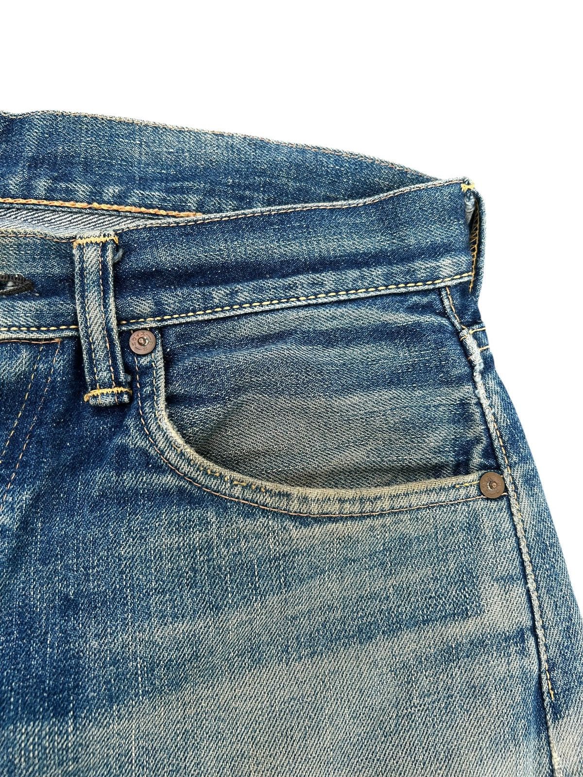 Evisu Thrashed Vintage Evisu Selvedge Baggy Denim Jeans Size US 31 - 9 Thumbnail