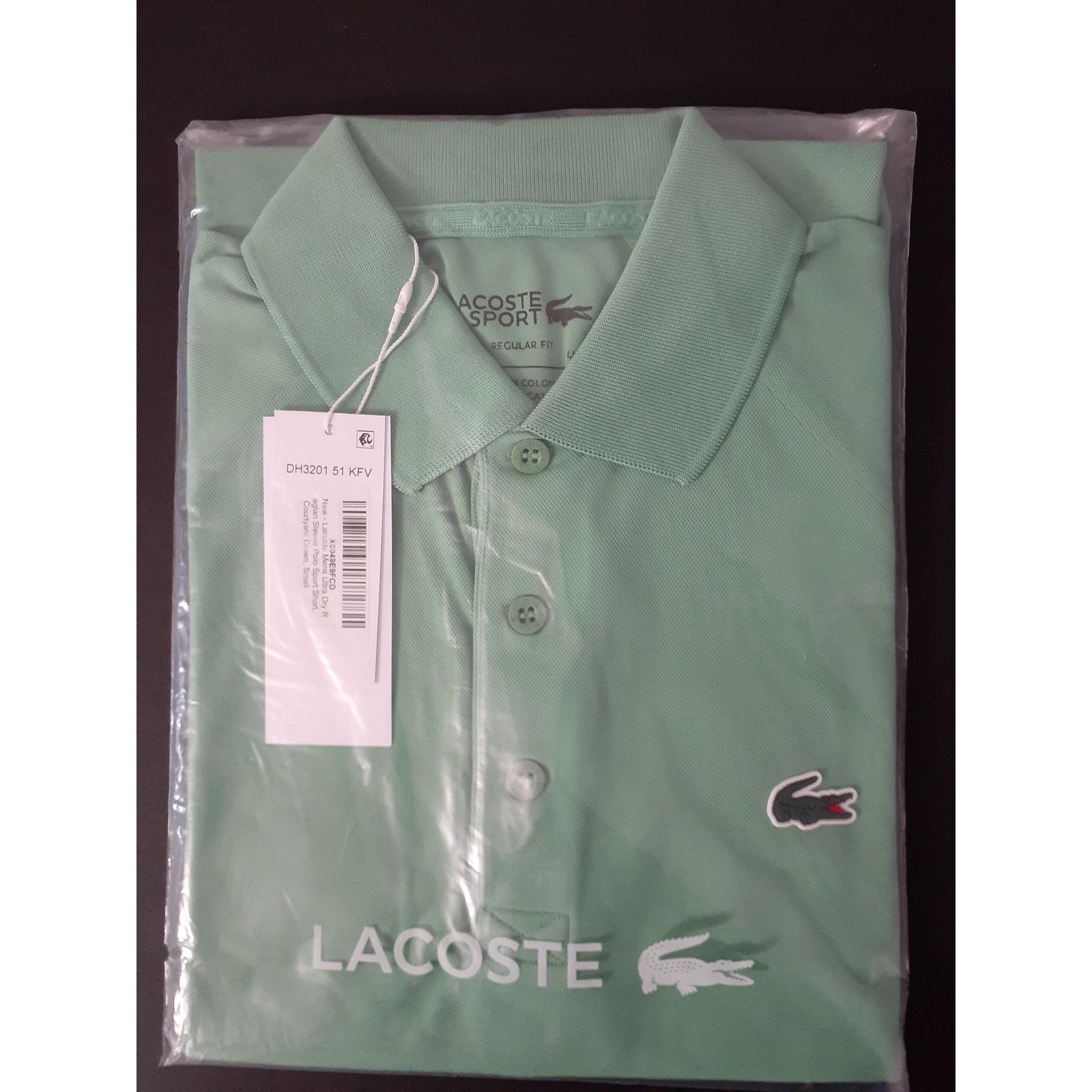 Lacoste Lacoste Mens Ultra Dry Raglan Polo Sport Short Green S Size US S / EU 44-46 / 1 - 2 Thumbnail