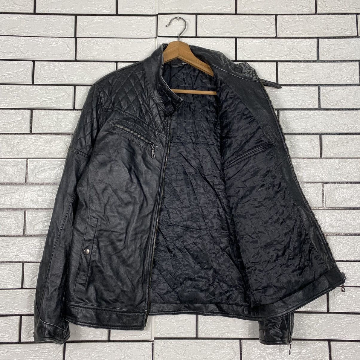 Hysteric Glamour Vintage Soft Leather Jacket Biker Style Quilted Size US M / EU 48-50 / 2 - 12 Thumbnail