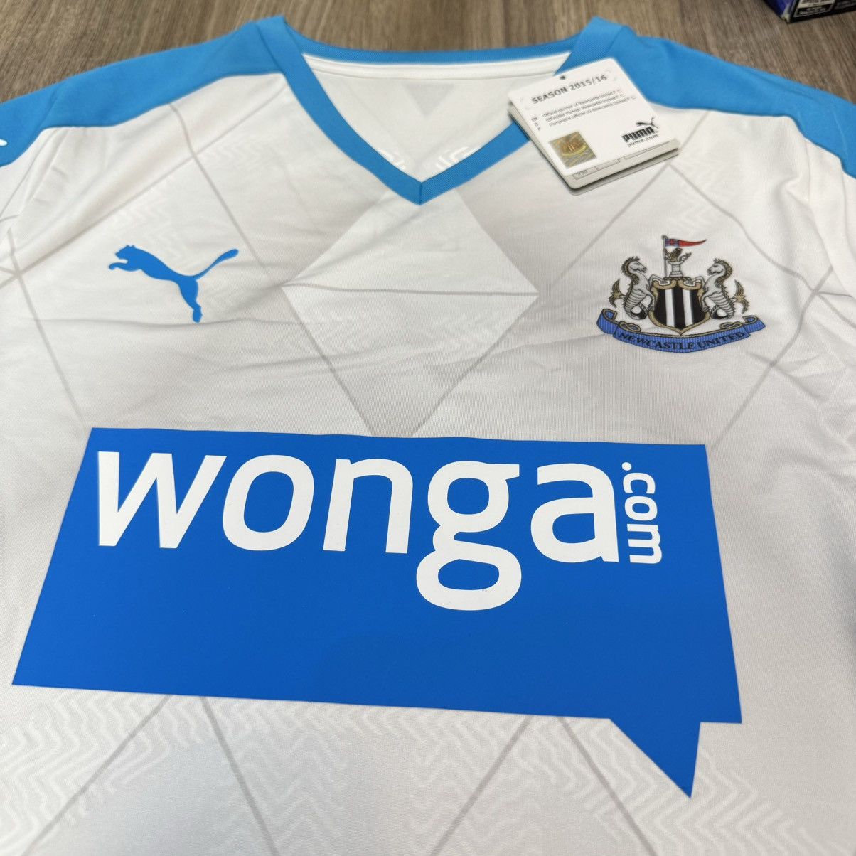 Puma Newcastle United 15/16 player issue away shirt (Bnwt) Size US XL / EU 56 / 4 - 3 Thumbnail