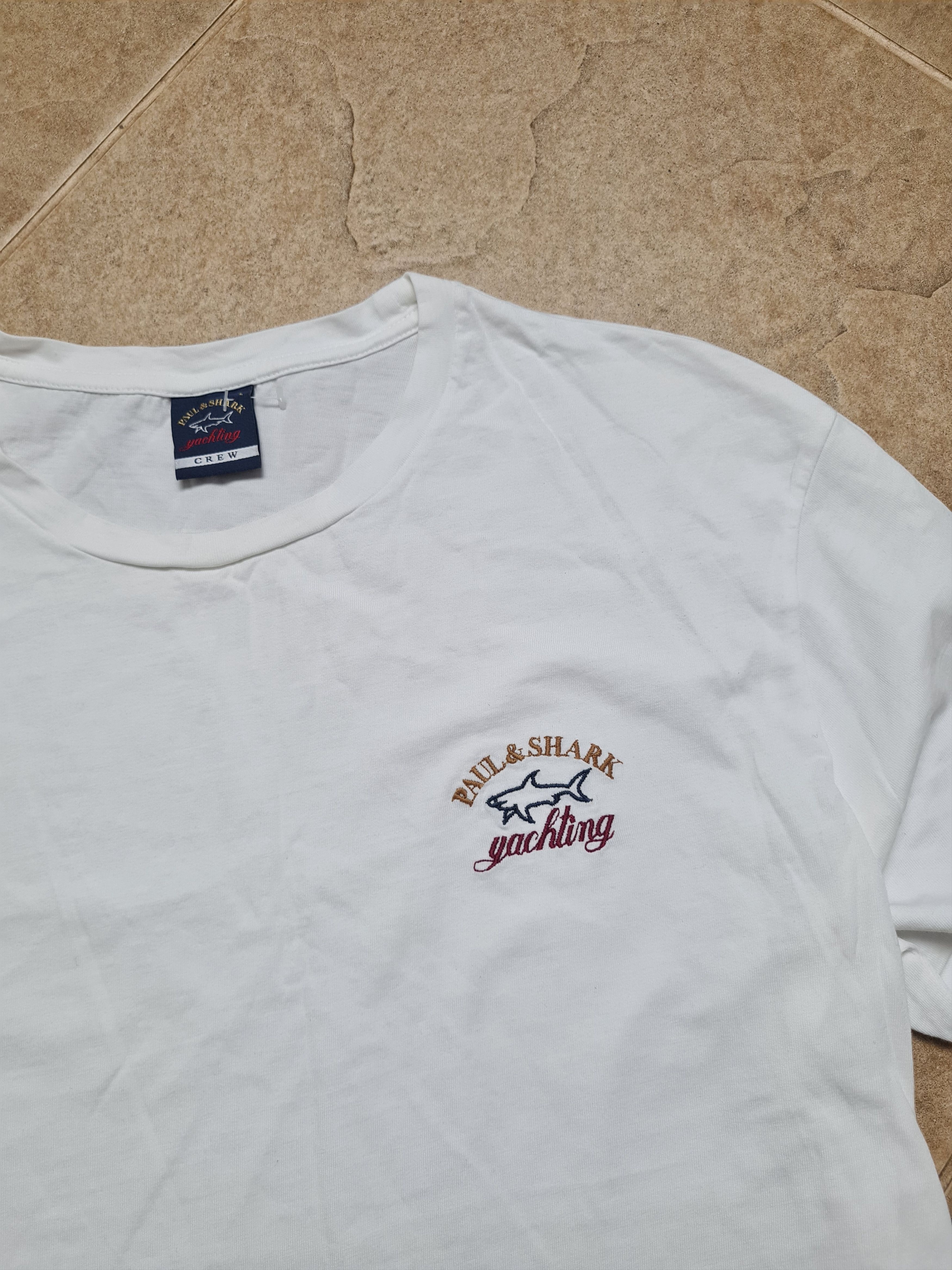 Paul & Shark Authentic Paul & Shark White Long Sleeve Tee Yachting Logo Size US L / EU 52-54 / 3 - 12 Thumbnail