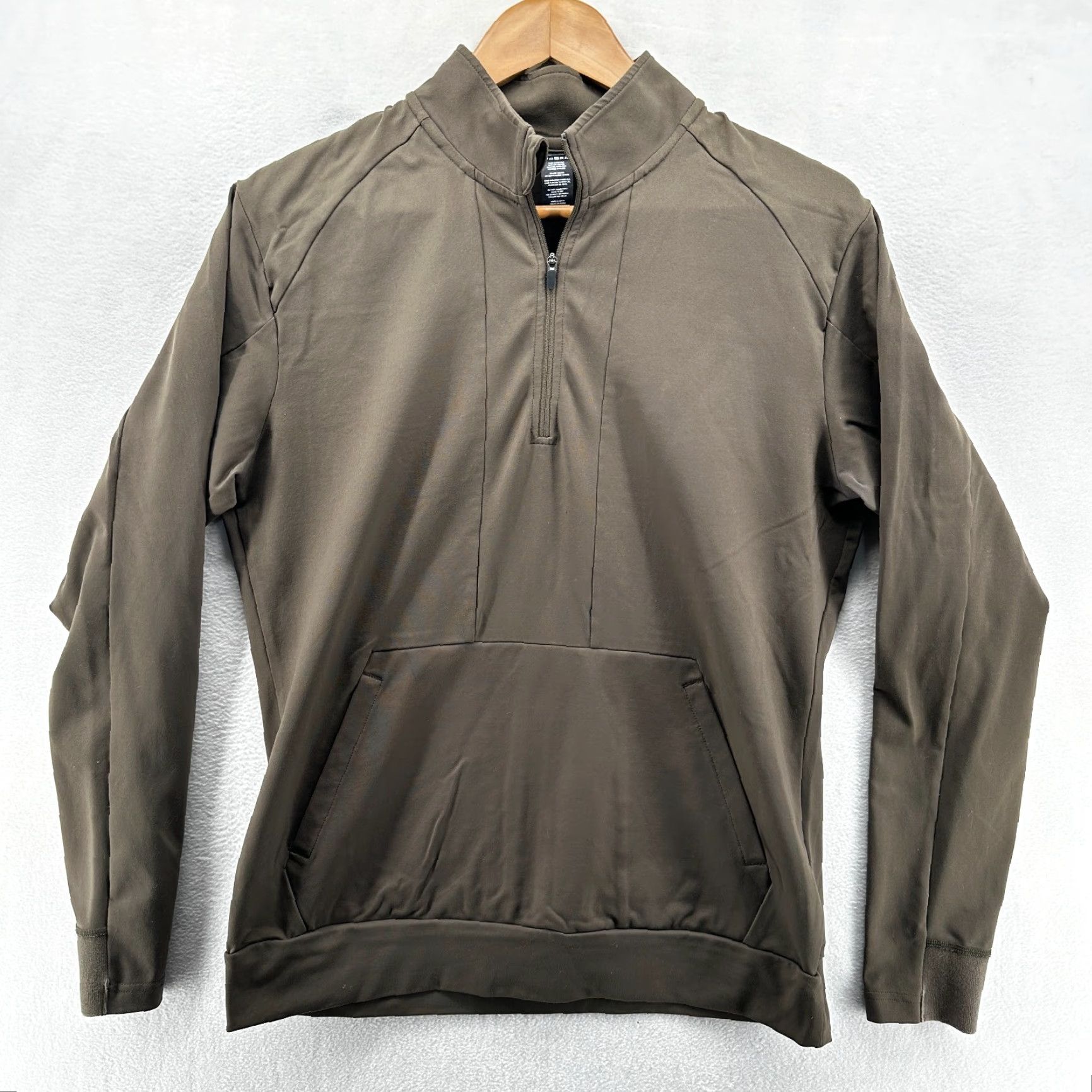 Vintage ALPHALETE Track Jacket Olive Men's M Quarter Zip Long Sleeve Size US M / EU 48-50 / 2 - 2 Thumbnail