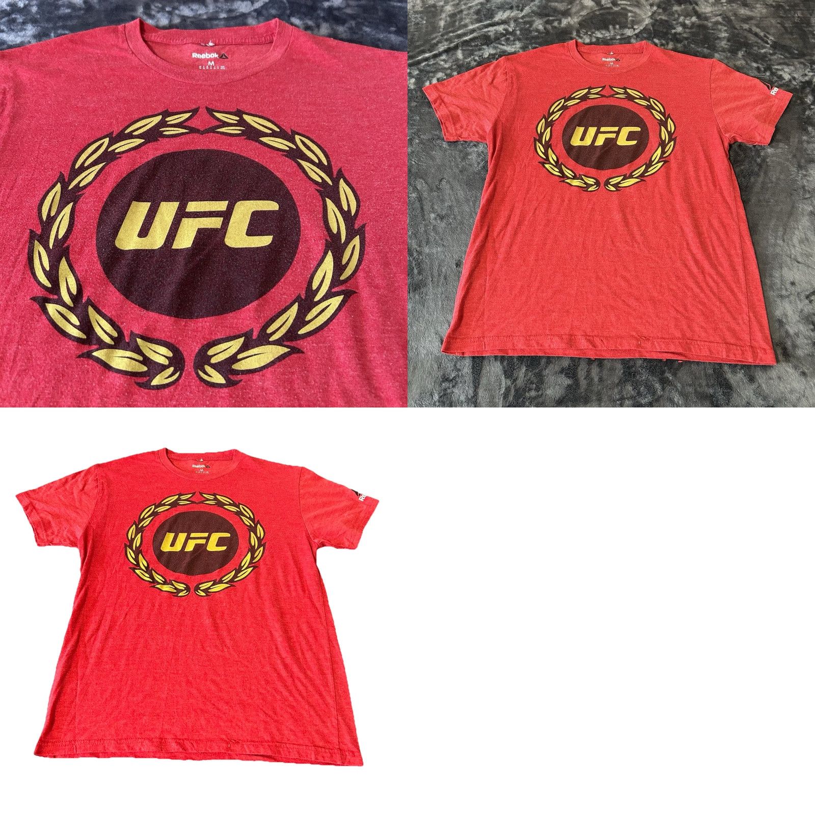 Reebok UFC Reebok Shirt Men Medium Red Short Sleeve Crew Neck Graphic Size US M / EU 48-50 / 2 - 10 Thumbnail