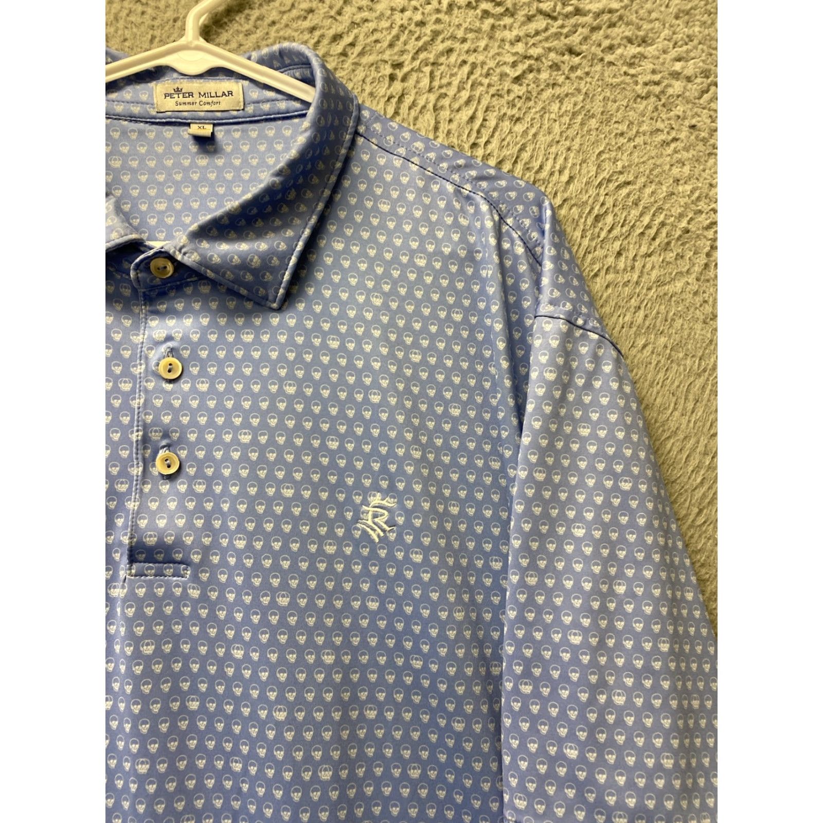 Peter Millar Peter Millar Summer Comfort Polo Golf Shirt Mens XL Loose Fit Blue /44-78 Size US XL / EU 56 / 4 - 2 Thumbnail
