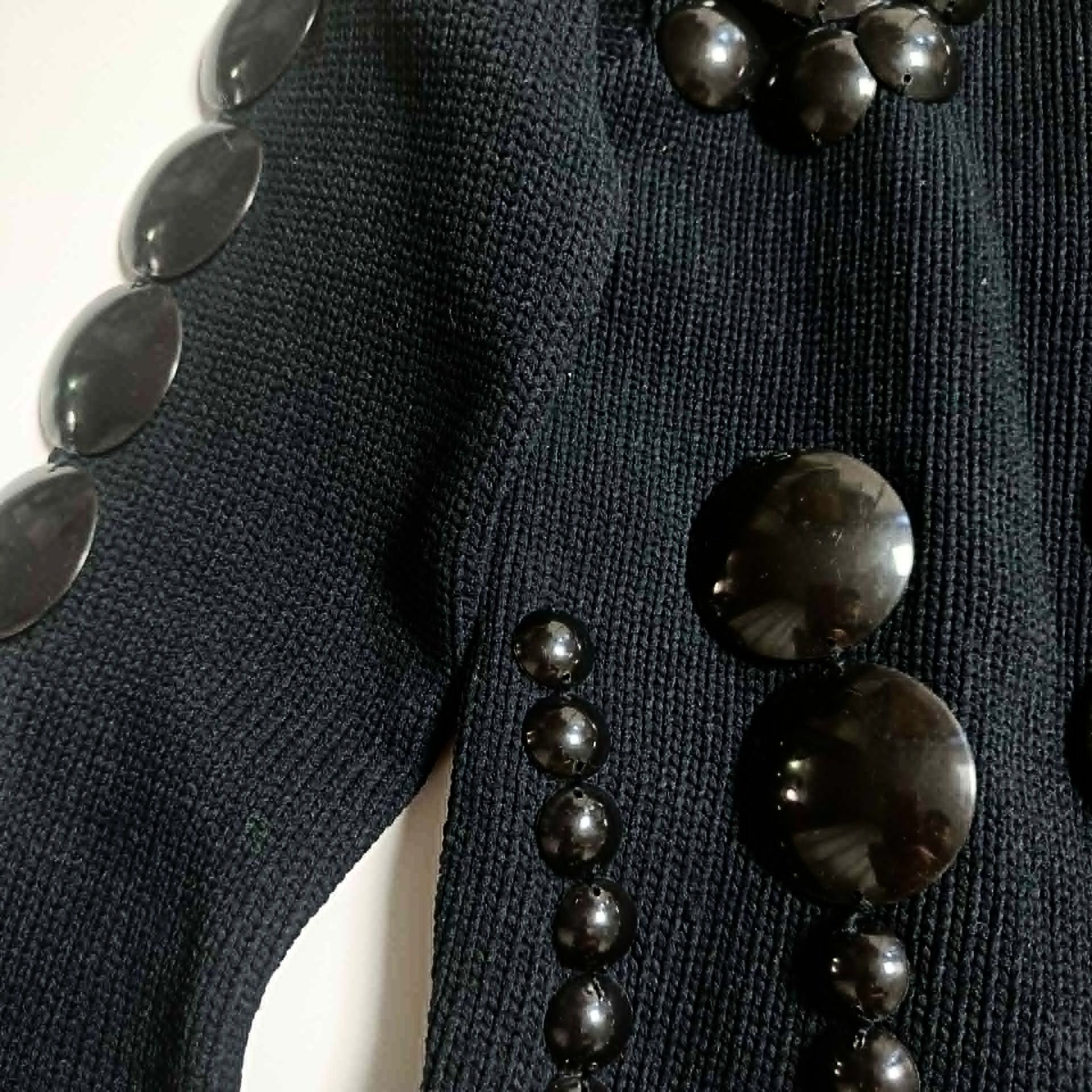 Walter Van Beirendonck black sequin sweater Size M / US 6-8 / IT 42-44 - 3 Thumbnail