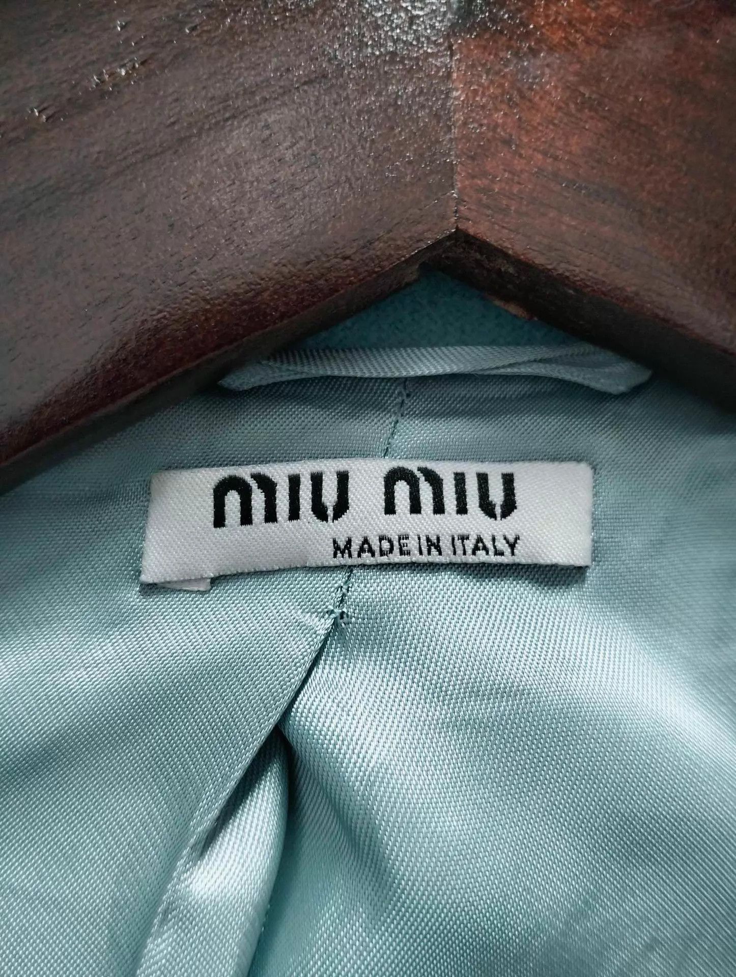 Miu Miu MIU MIU blue wool coat 40 Size S / US 4 / IT 40 - 3 Thumbnail
