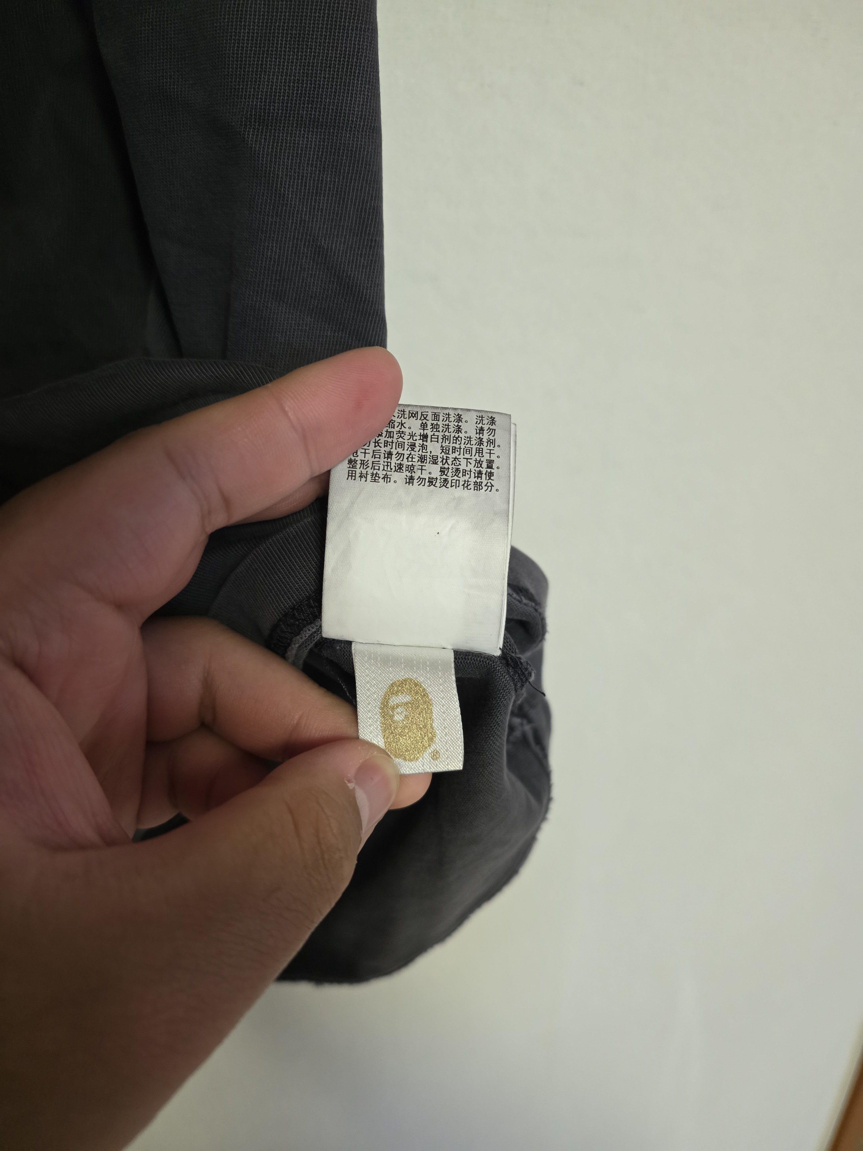Bape BAPE Pigment Dyed Spray Ape Head Tee (Gray) Size US L / EU 52-54 / 3 - 7 Thumbnail
