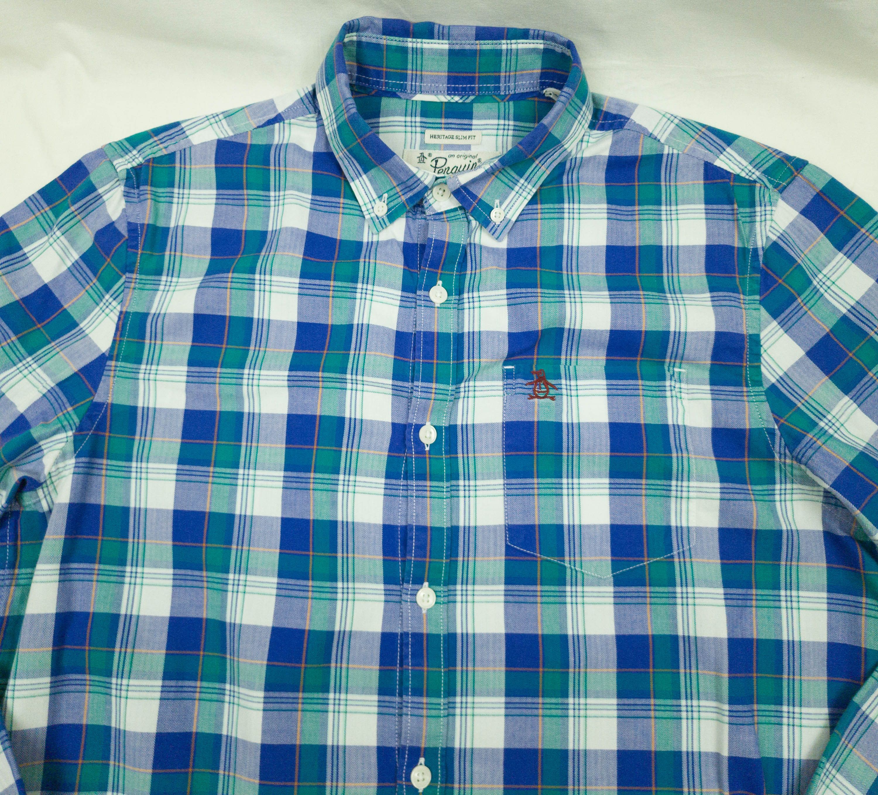 Original Penguin PENGUIN SHIRT LONG SLEEVE COTTON SIZE M VGC Size US M / EU 48-50 / 2 - 4 Thumbnail
