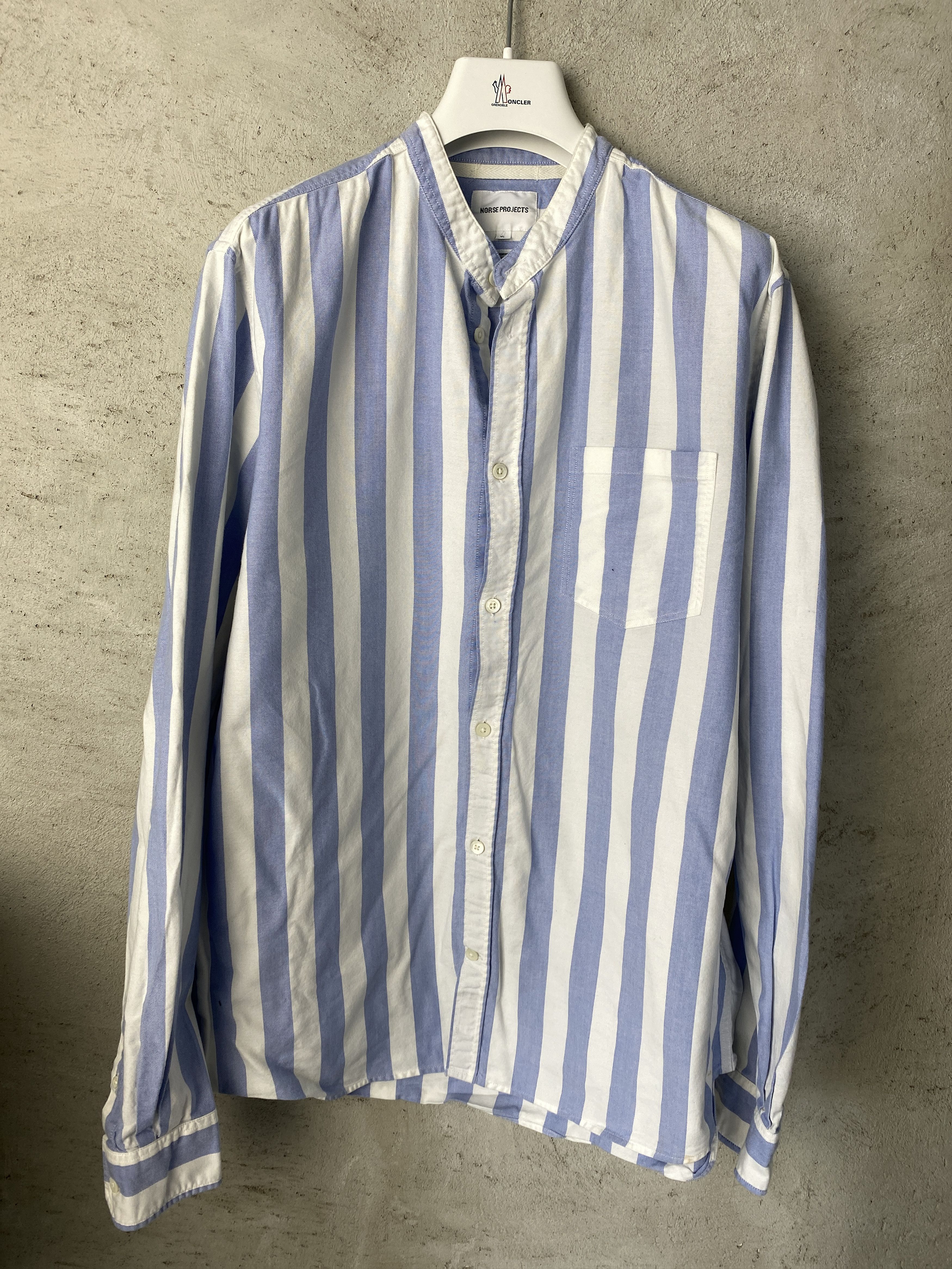 Norse Projects Norse Projects Hans Collarless Oxford Size US XL / EU 56 / 4 - 1 Thumbnail