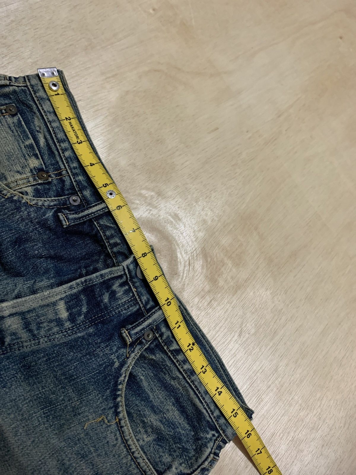 45rpm × Japanese Brand Vintage R by 45rpm Distressed Denim Made In Japan Size US 31 - 12 Thumbnail