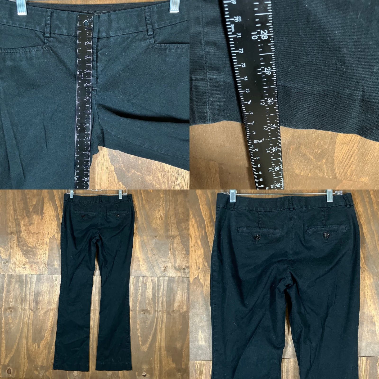 Express Express Women's Pants Black Mid Rise Boot Workwear Stretch 6 Regular Size 24" / US 00 / IT 34 - 8 Thumbnail
