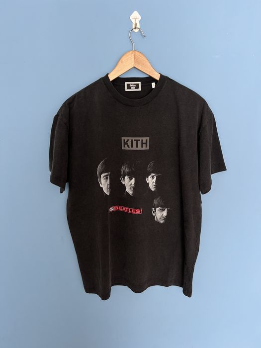 Kith Kith Meet the Beatles Black tee | Grailed