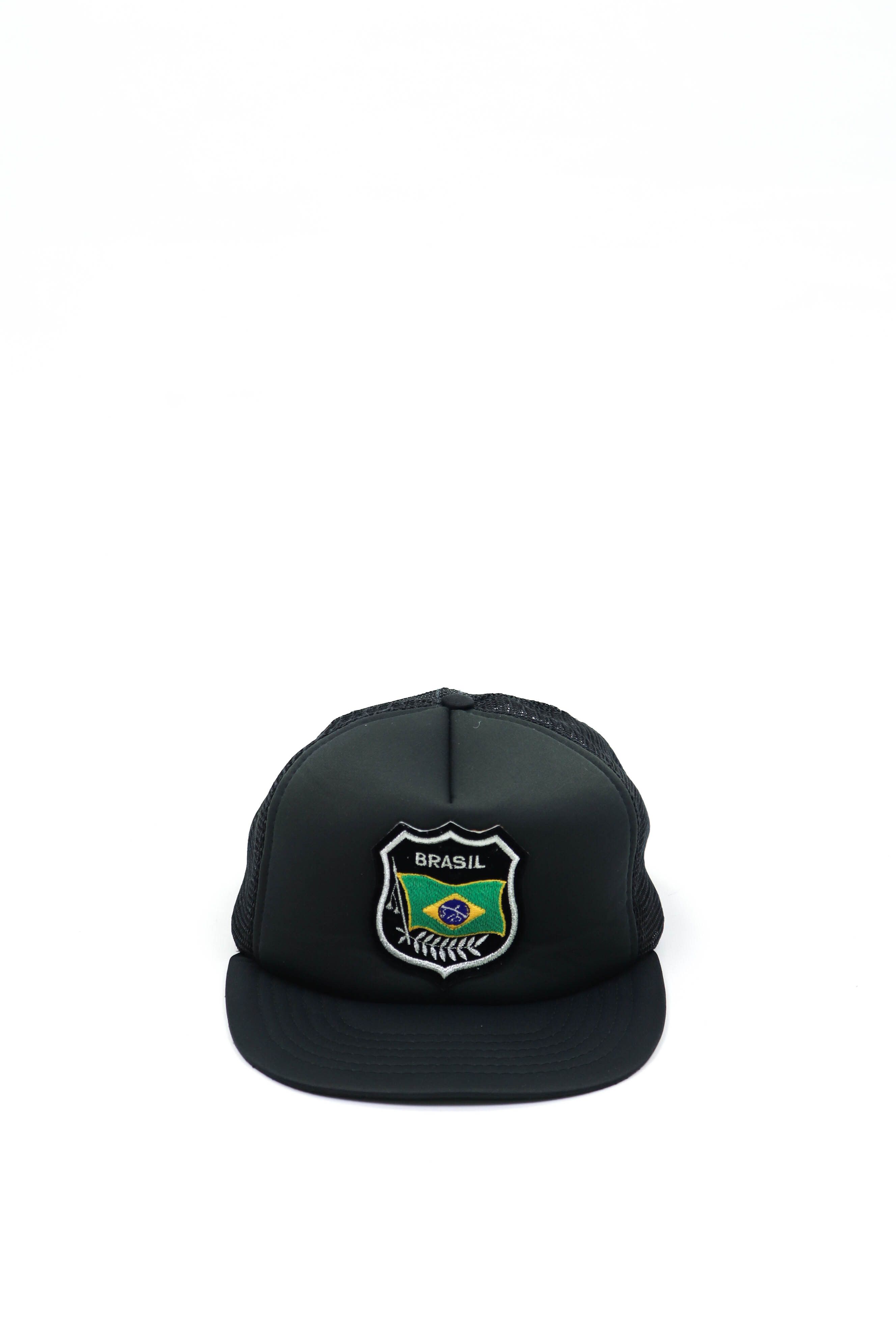 Vintage 90s Vintage Brasil Logo Black Trucker Cap Hat Size ONE SIZE - 2 Thumbnail