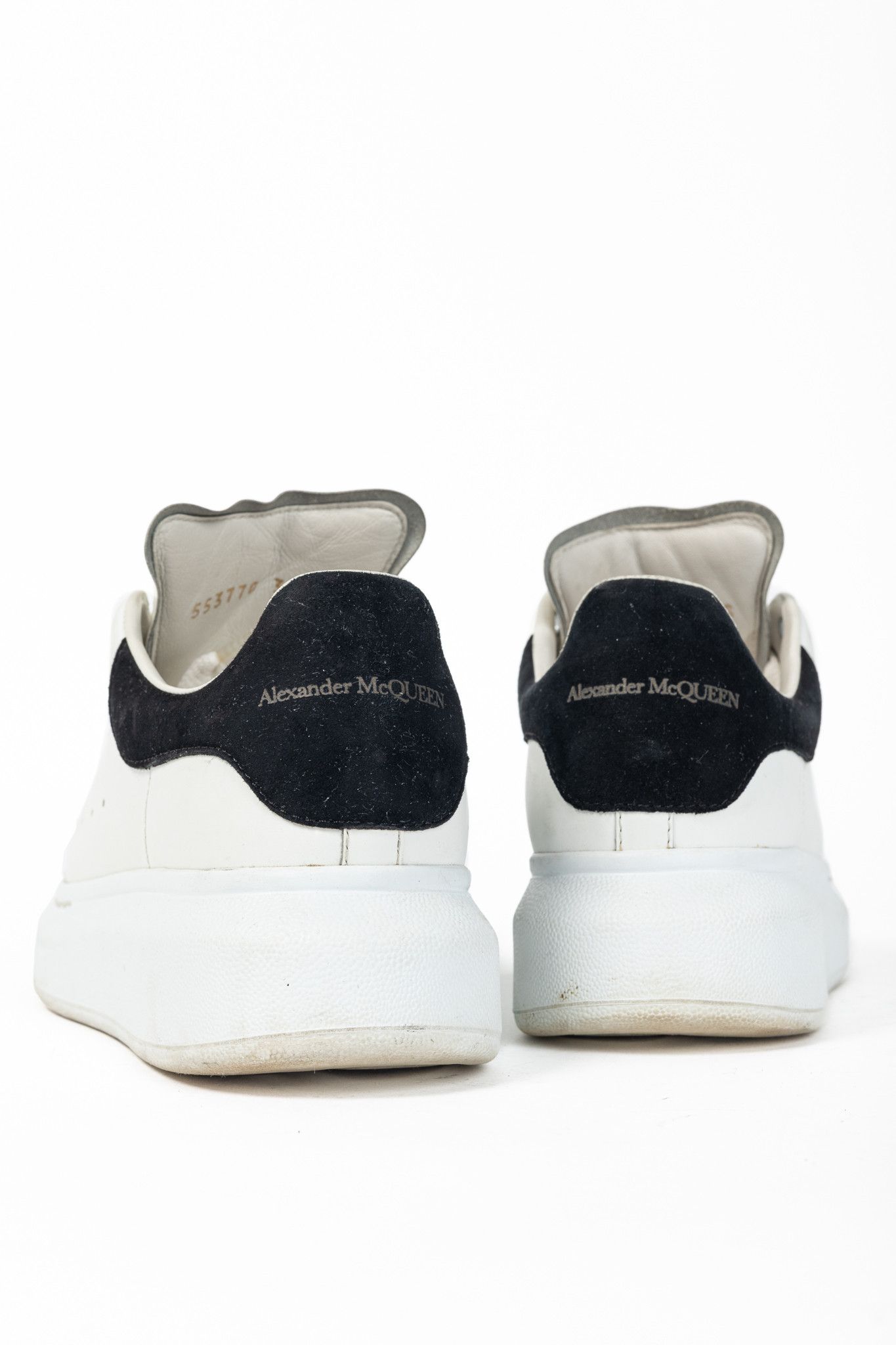 Alexander McQueen Alexander McQueen Oversized Leather & Suede Lace-Up Sneakers Size US 4.5 / IT 34.5 - 9 Thumbnail