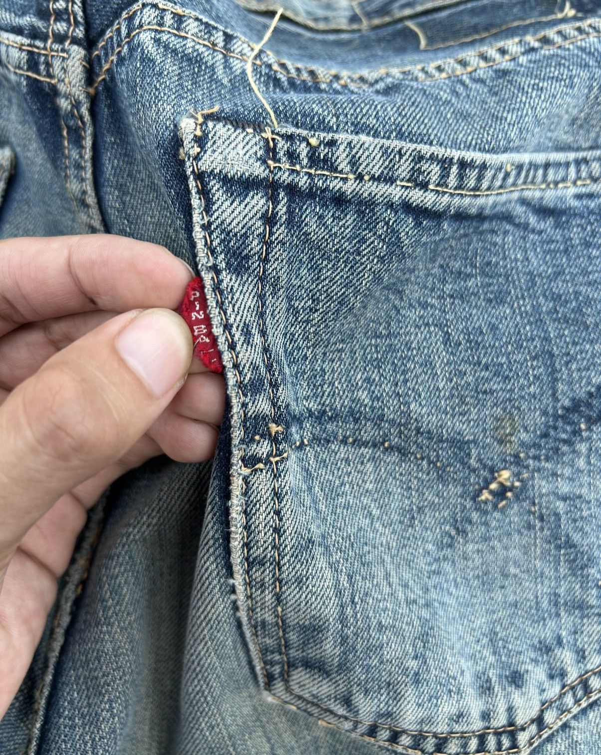 Kapital Thrashed Vintage Japanese Brand Pinball Selvedge Denim Jeans Size US 31 - 12 Thumbnail