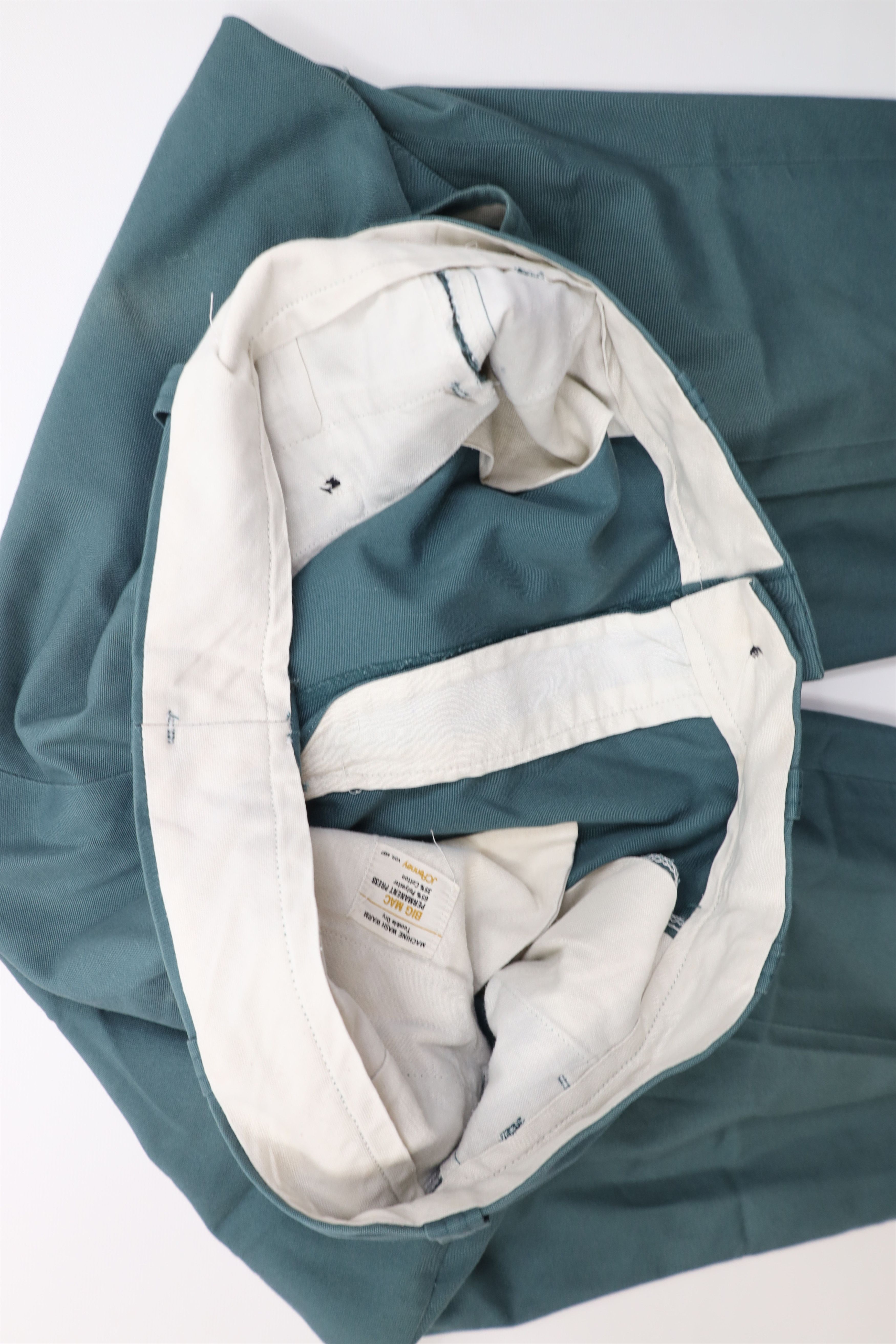 Big Mac Vintage 60s 70s Big Mac Workwear Mechanic Pants Green USA Size US 36 / EU 52 - 10 Thumbnail