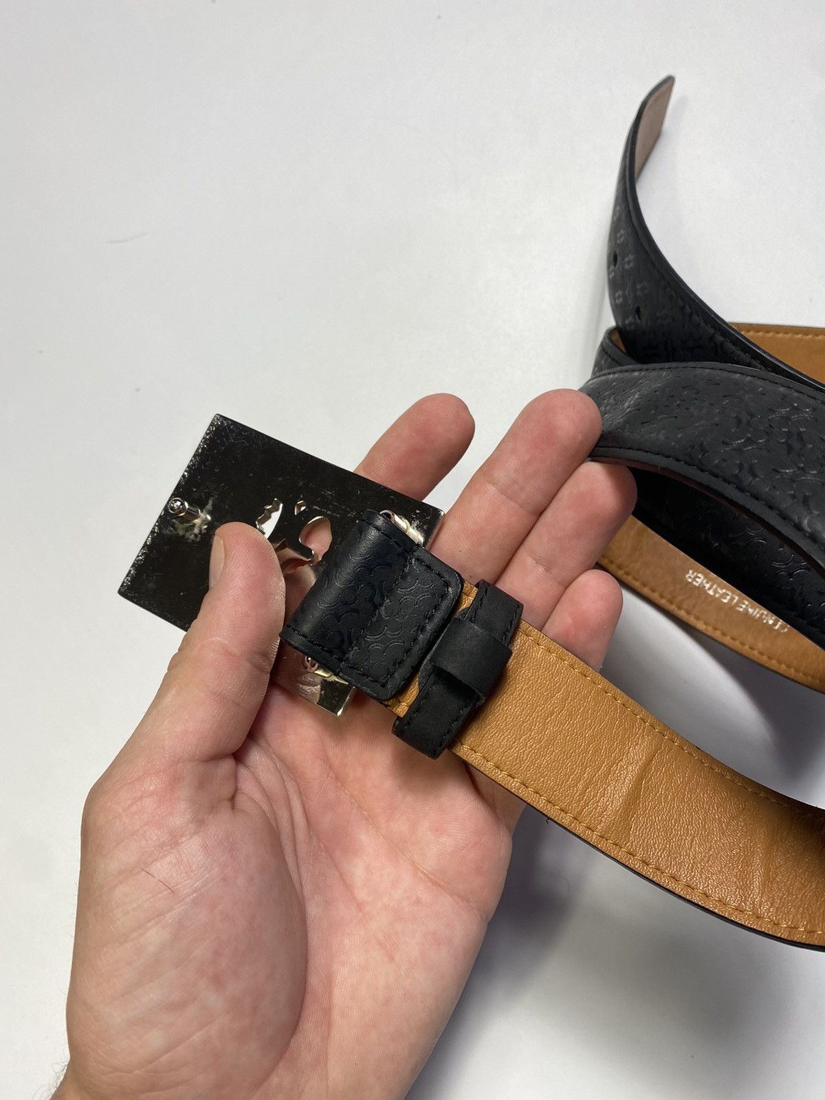 Billionaire Couture Billionaire Metal Buckle Monogram Belt Y2k Hype Size ONE SIZE - 6 Thumbnail