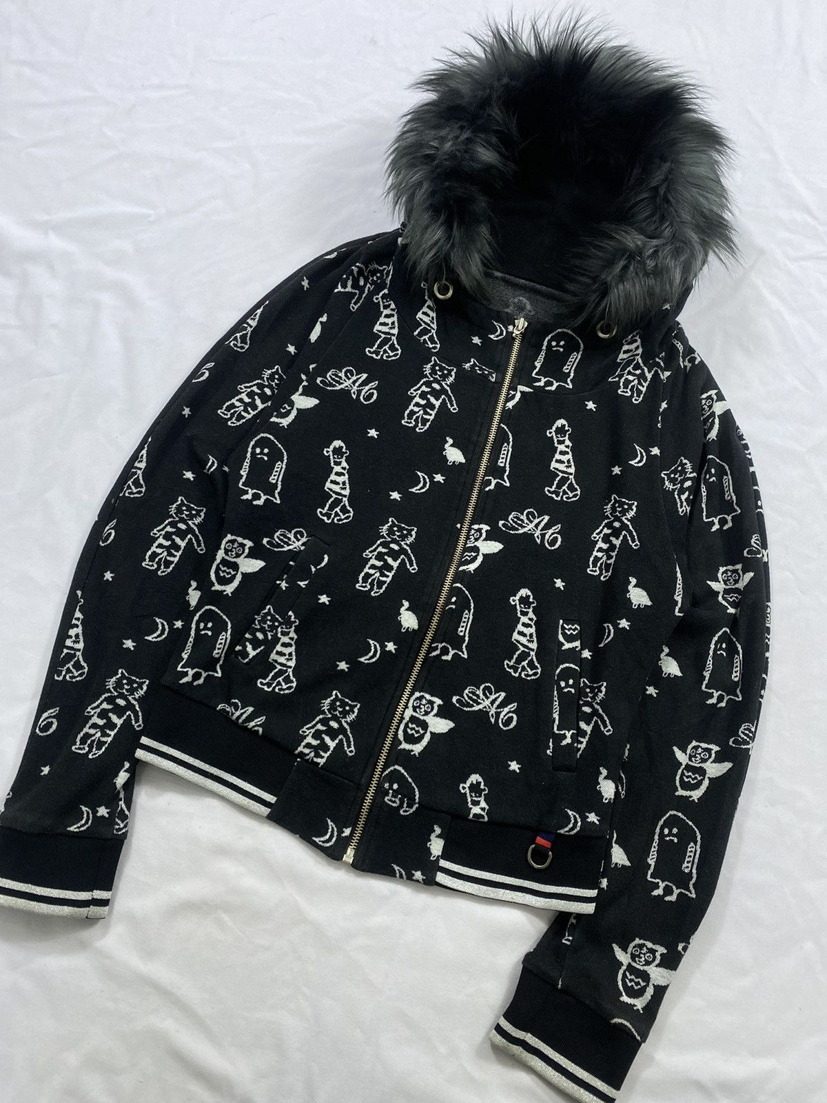 Japanese Brand Japanese A6 Zip Fur Hoodie Ifsix Lgb Style Size US S / EU 44-46 / 1 - 3 Thumbnail